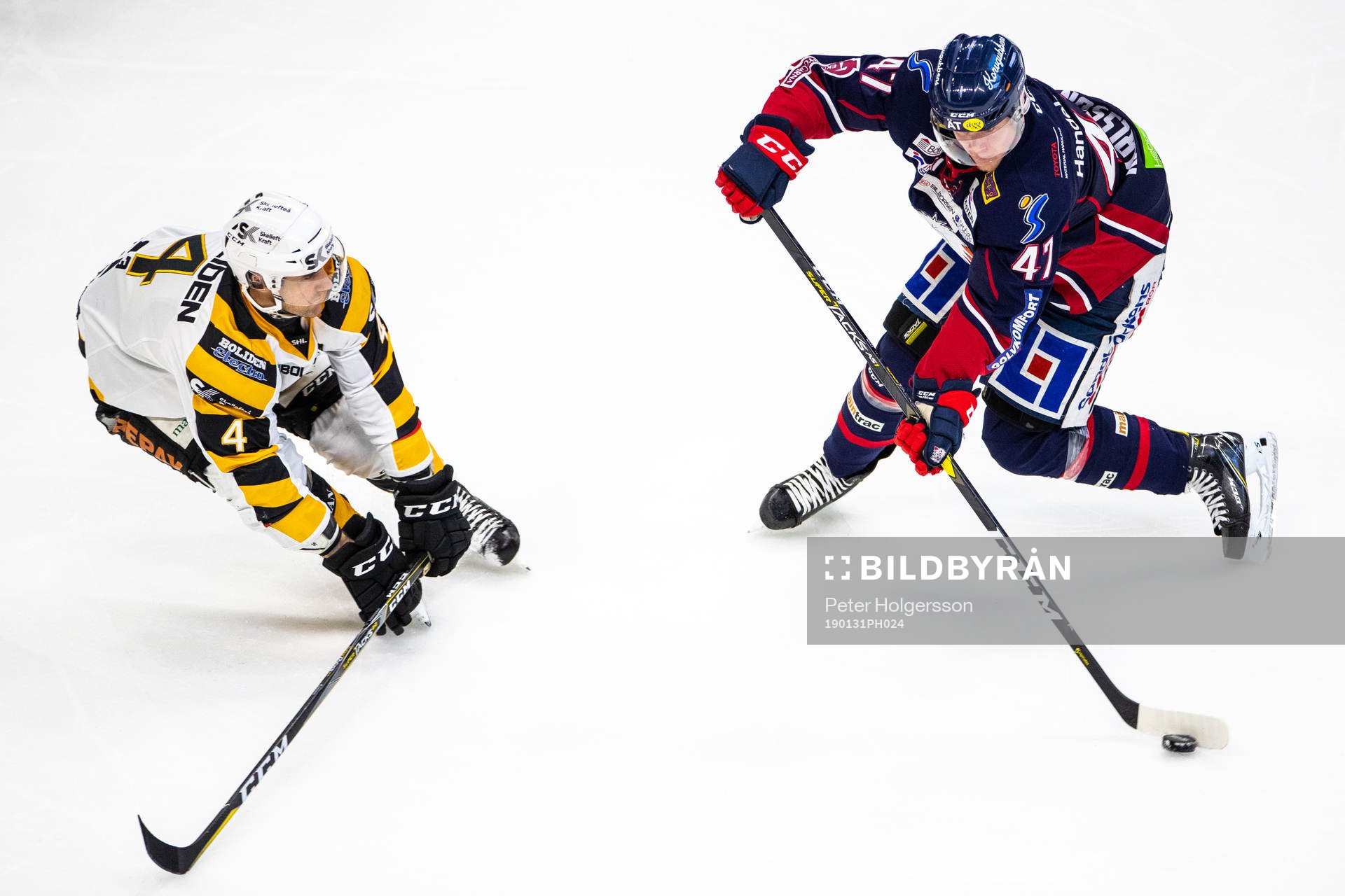 Skellefteås Bud Holloway och Linköpings Anton Karlsson