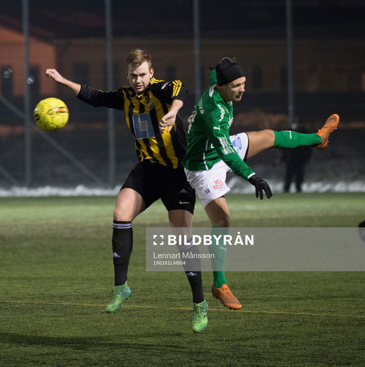 FK Hässleholms Mattias Jönsson  i träningsmatchen mellan IFK Hässleholm och Hässleholms IF i Hässleholm 1 februari 2019.  