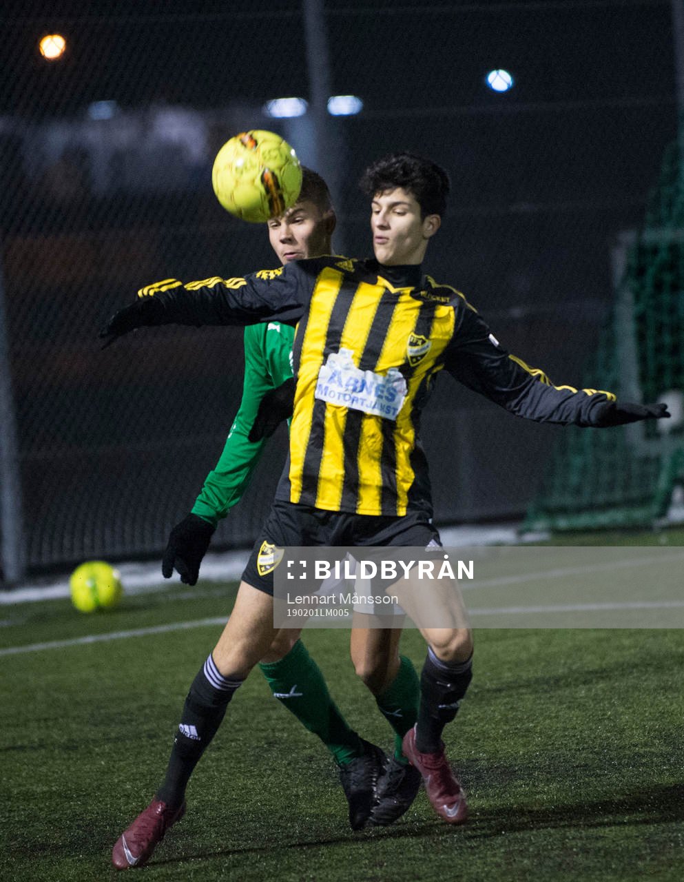 IFK Hässleholms Mustafa Oweid i träningsmatchen mellan