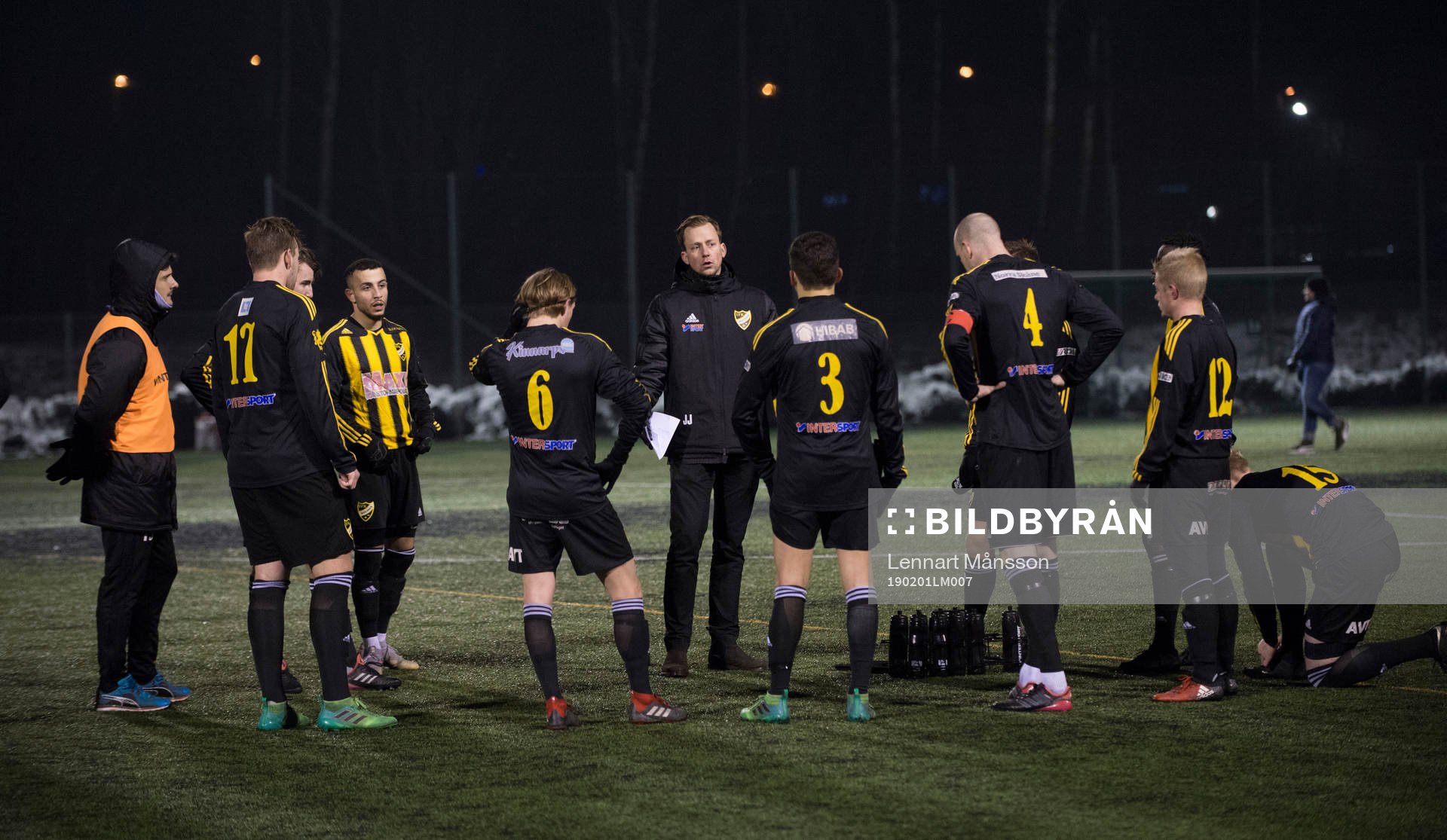 IFK Hässleholms tränare Jonas Jönsson i träningsmatchen