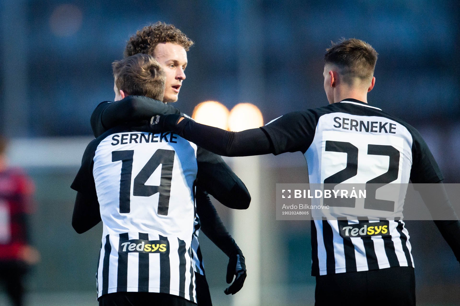 Landskronas Hampus Nilsson och Jacob Ondrejka jublar