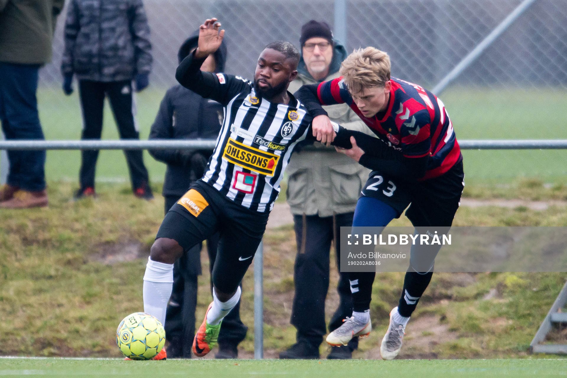 Landskronas Kofi Yeboah Addae och Frem Gustav Gjøg