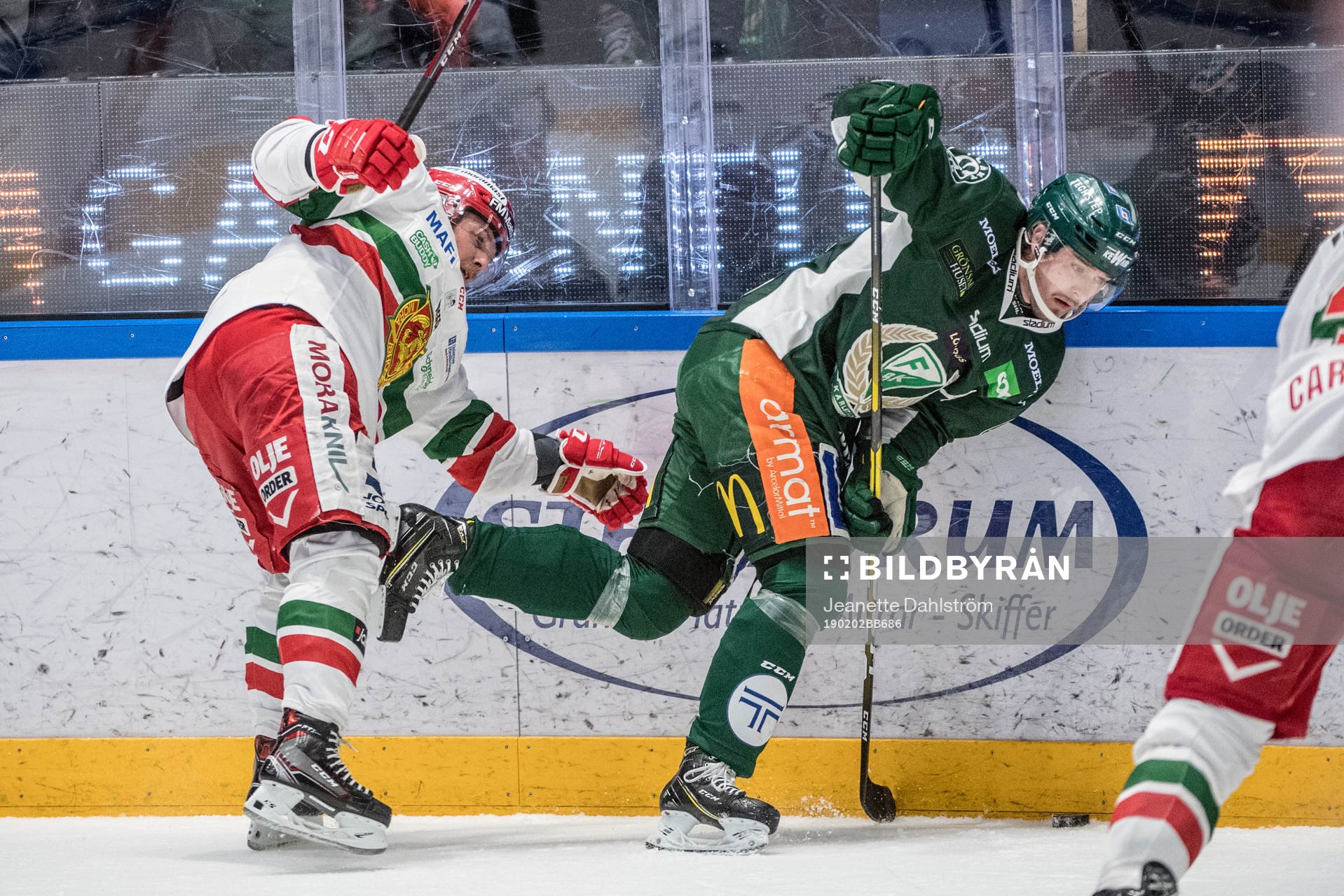 Moras Viktor Amnér och Färjestads Linus Johansson