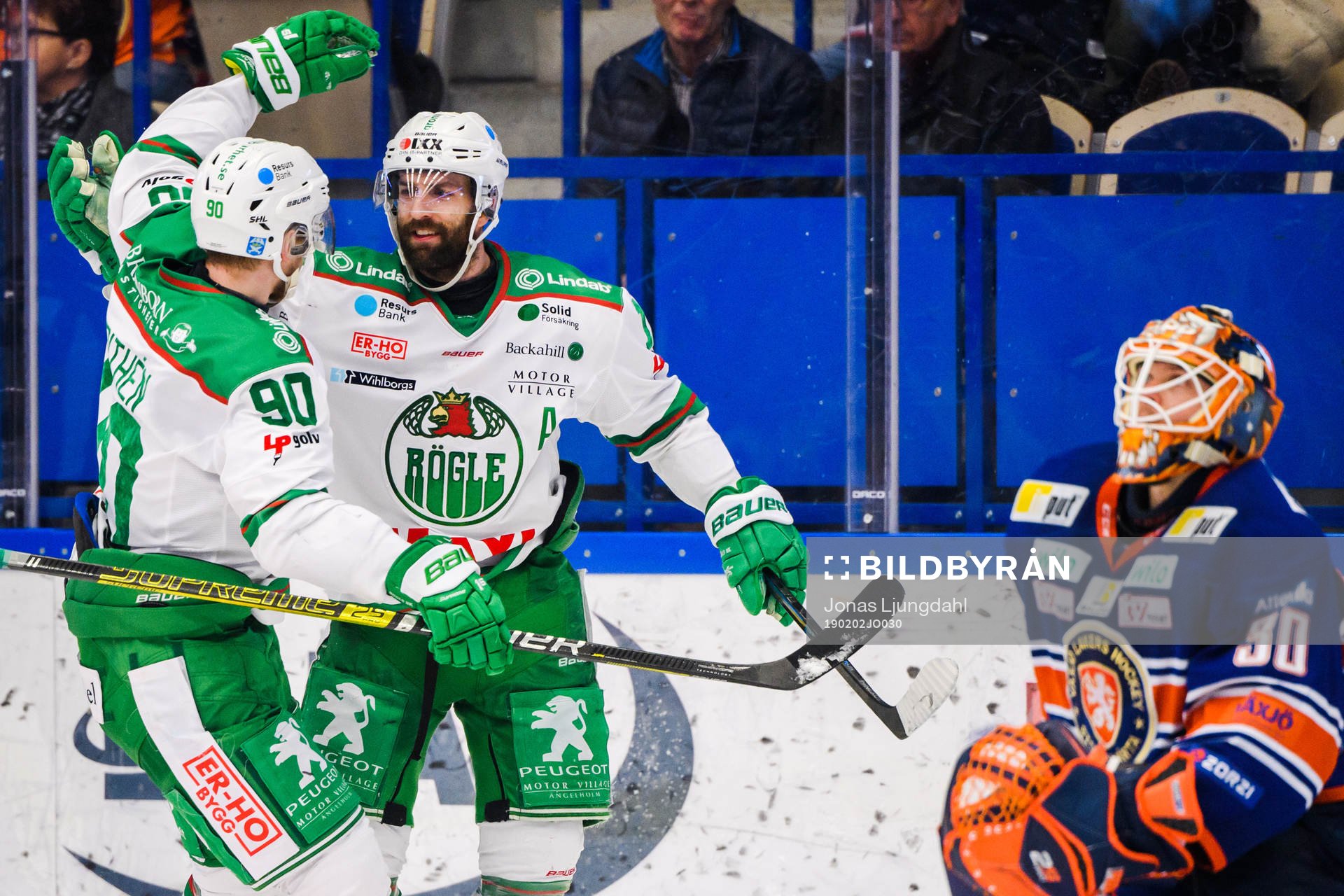 Rögles Ted Brithén och Taylor Matson jublar