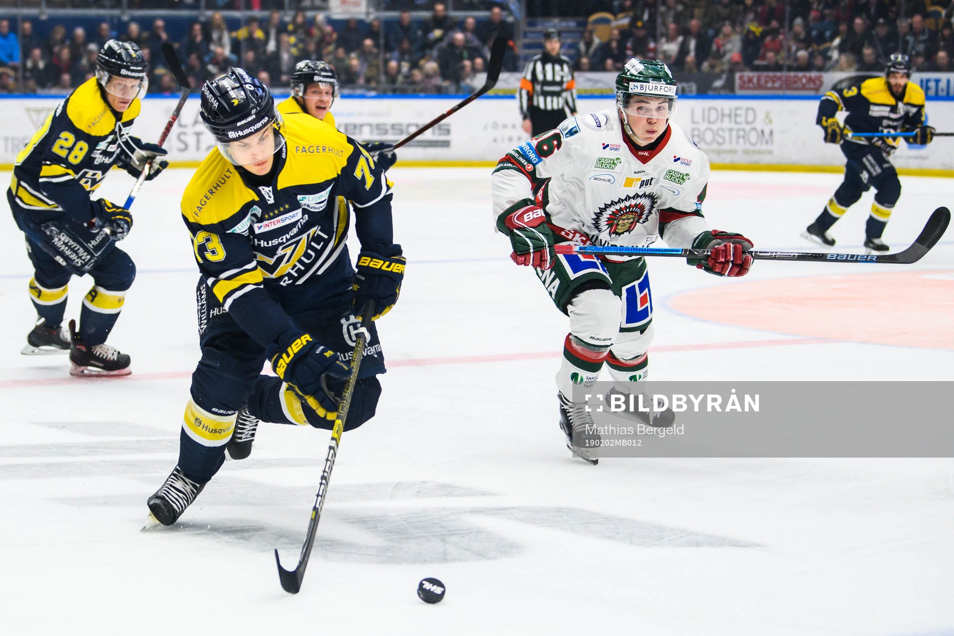 s Sebastian Wännström och Frölundas Oliwer Fjellström
