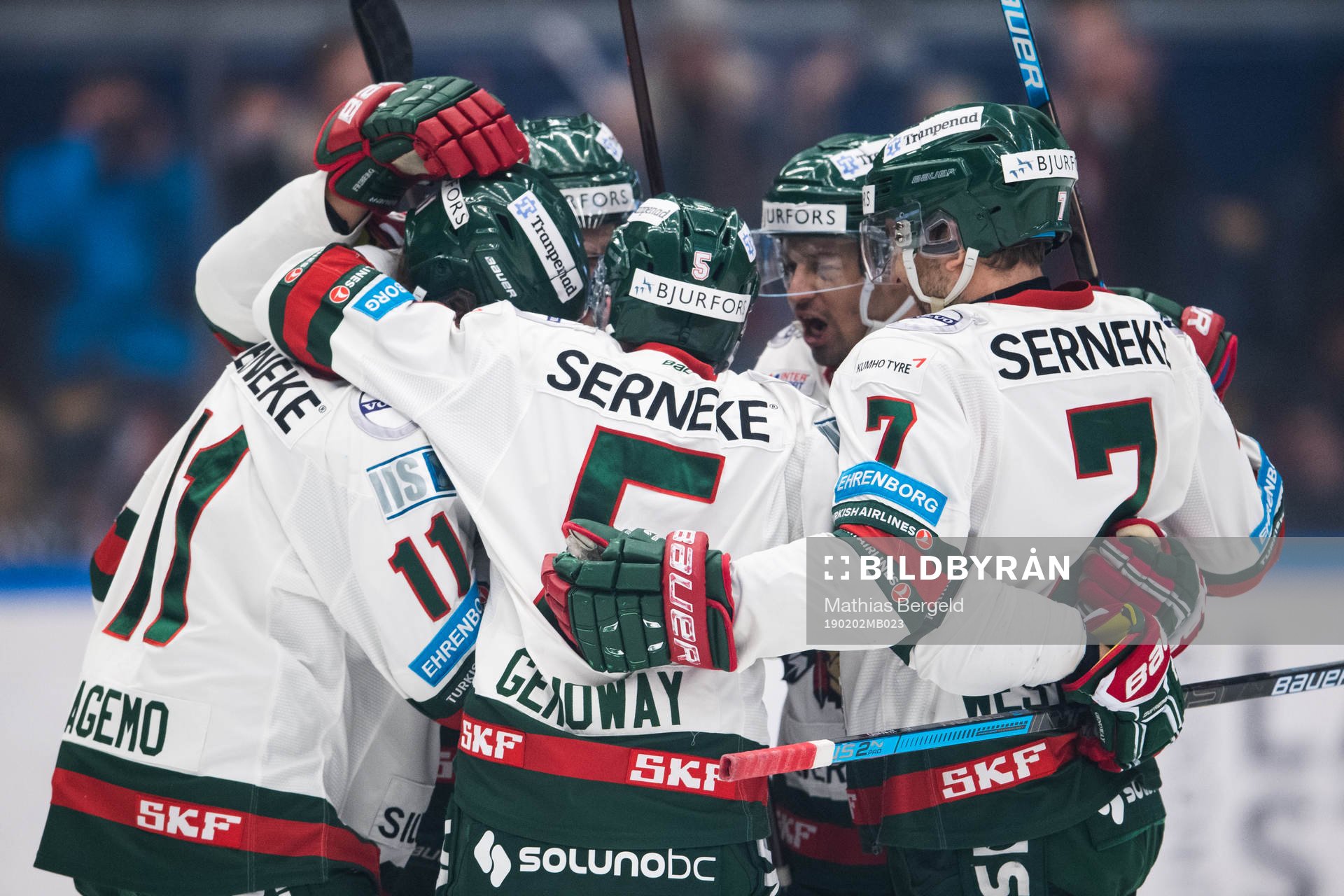 Frölundas Samuel Fagemo, Chay Genoway och Pathrik