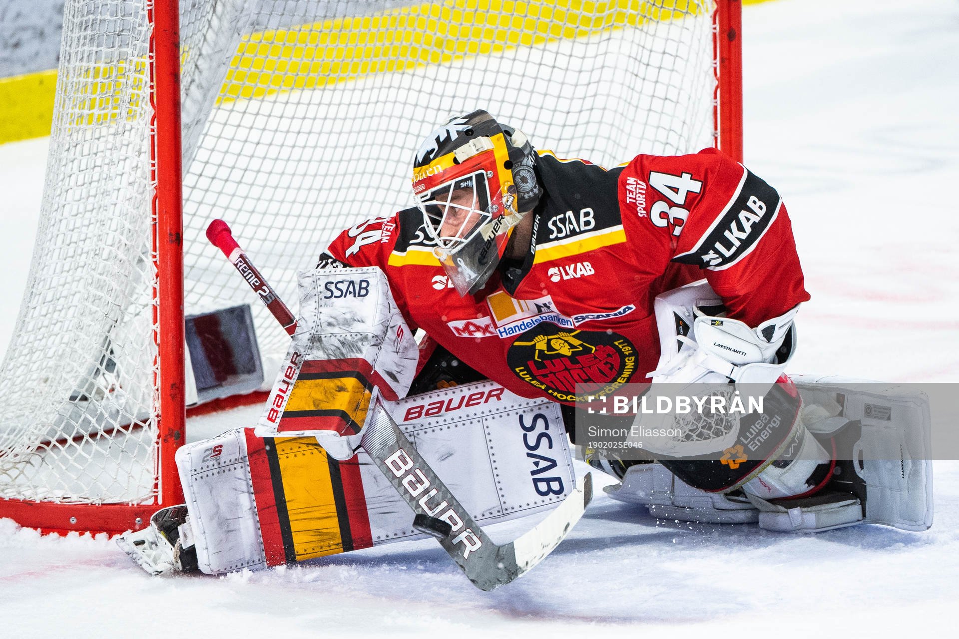 Luleås målvakt Joel Lassinantti