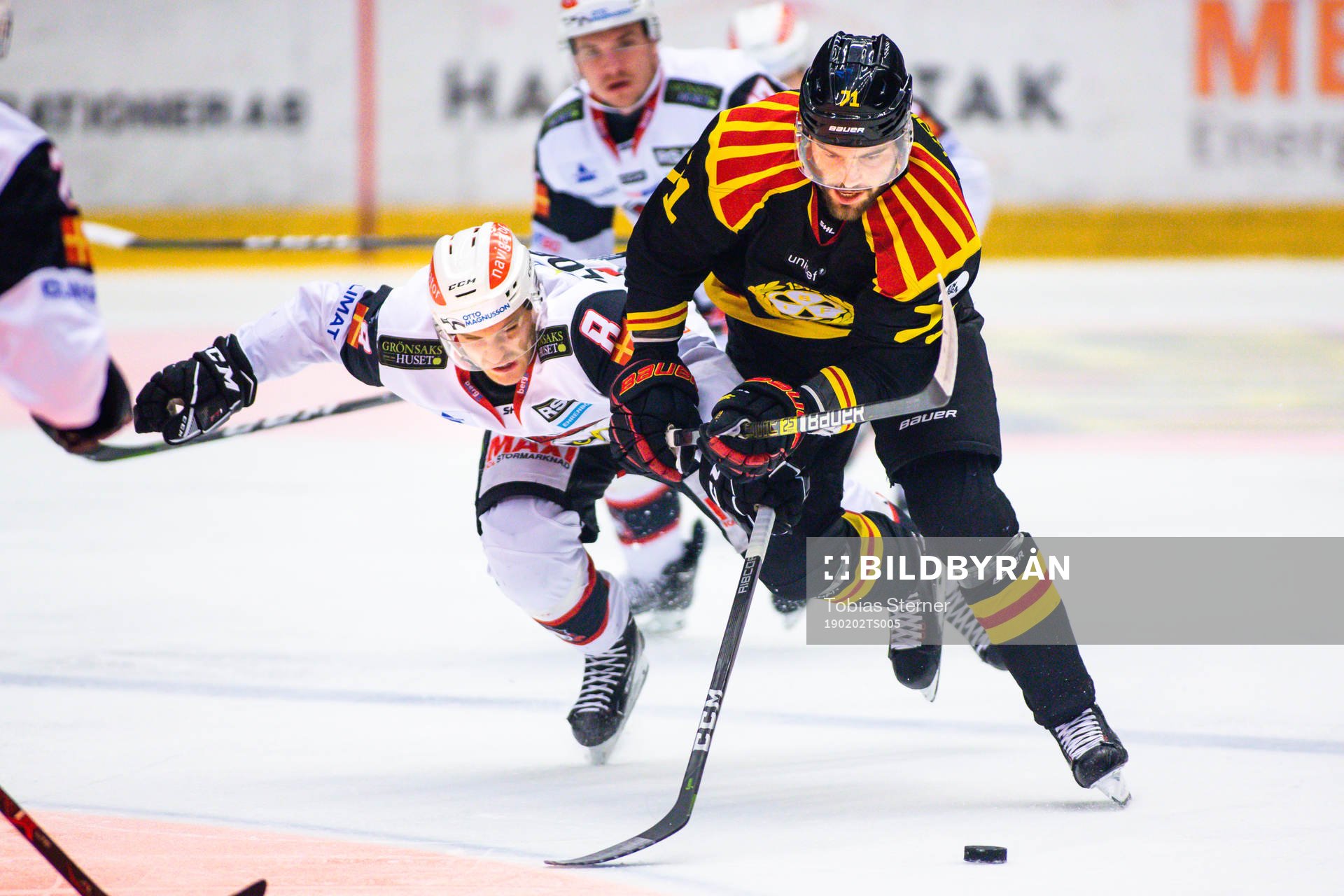 Brynäs Robert Kousal och Malmö Redhawks Johan Olofsson