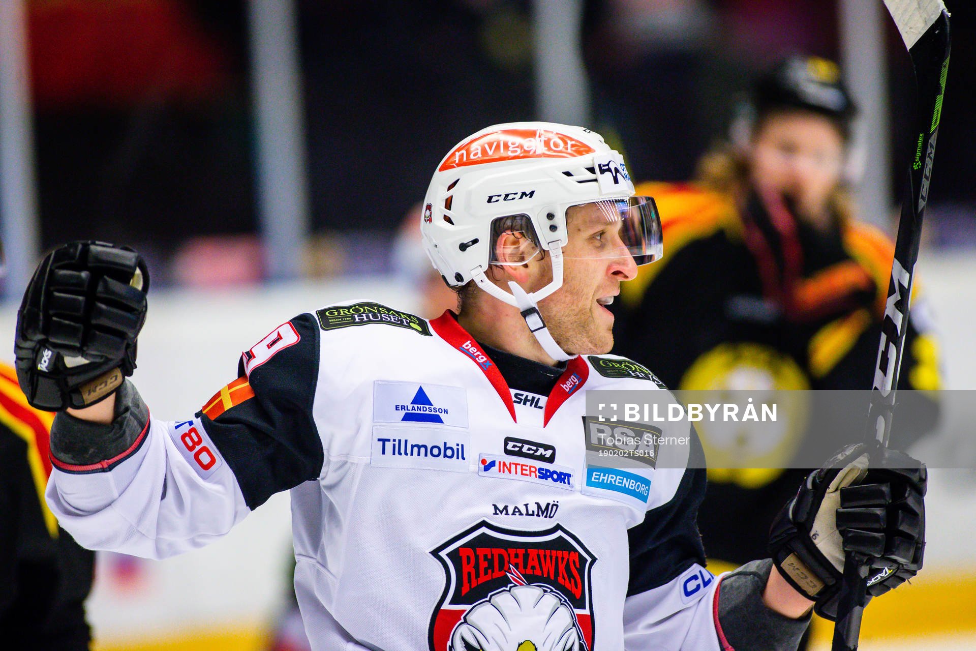 Malmö Redhawks Frederik Storm jublar