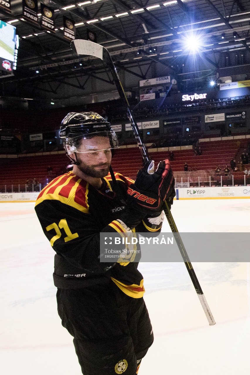 Brynäs Robert Kousal tackar publiken