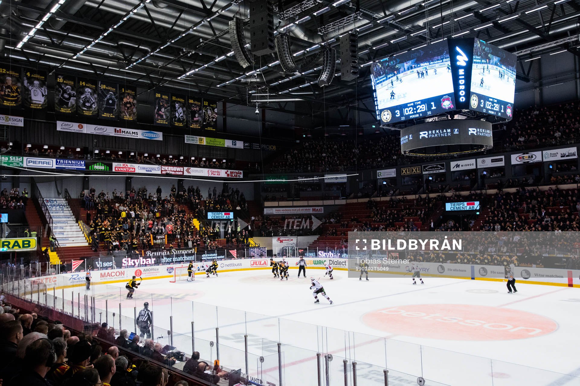 Interiör vy över Gavlerinken Arena