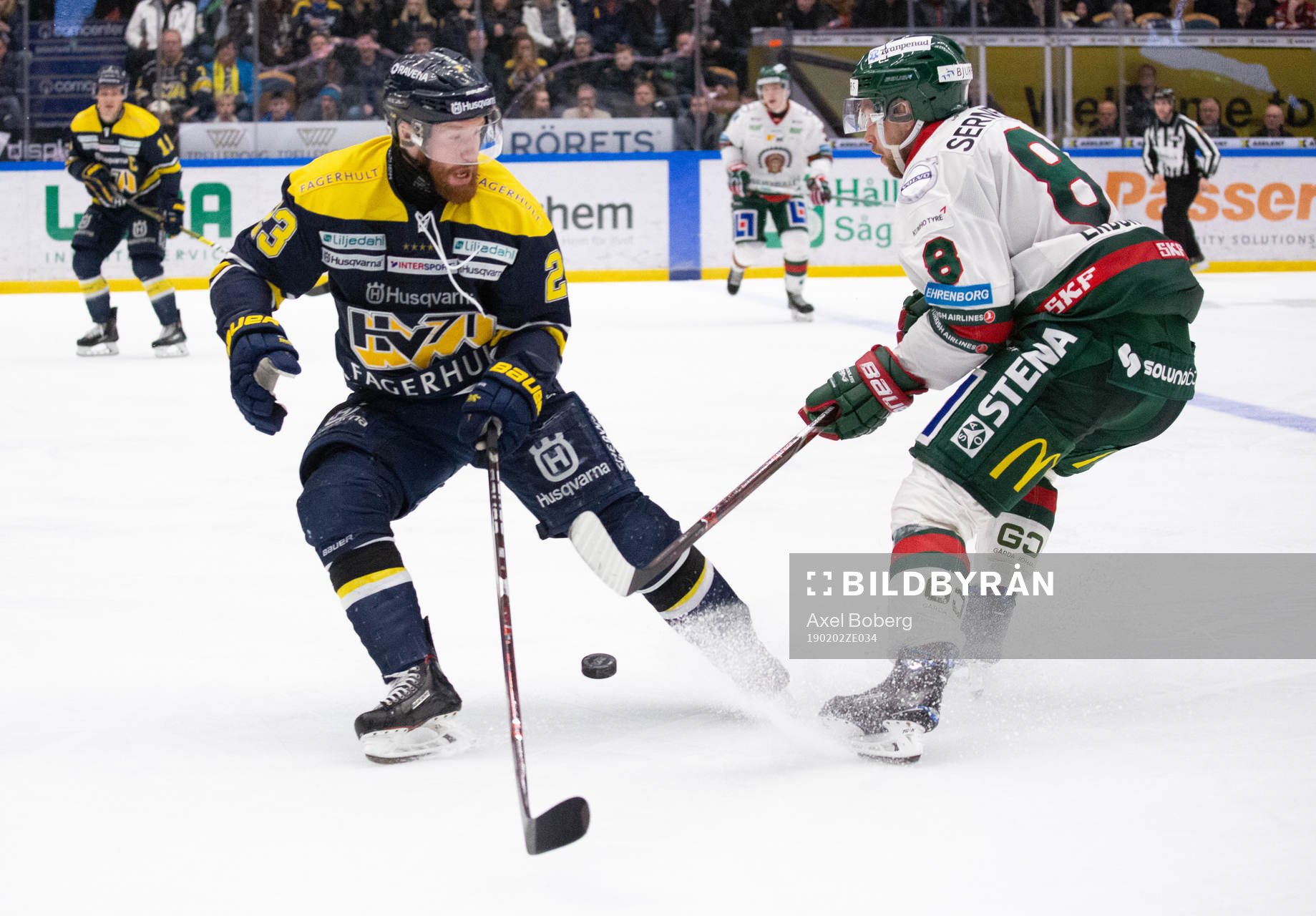 s Robin Figren och Frölundas Viktor Ekbom