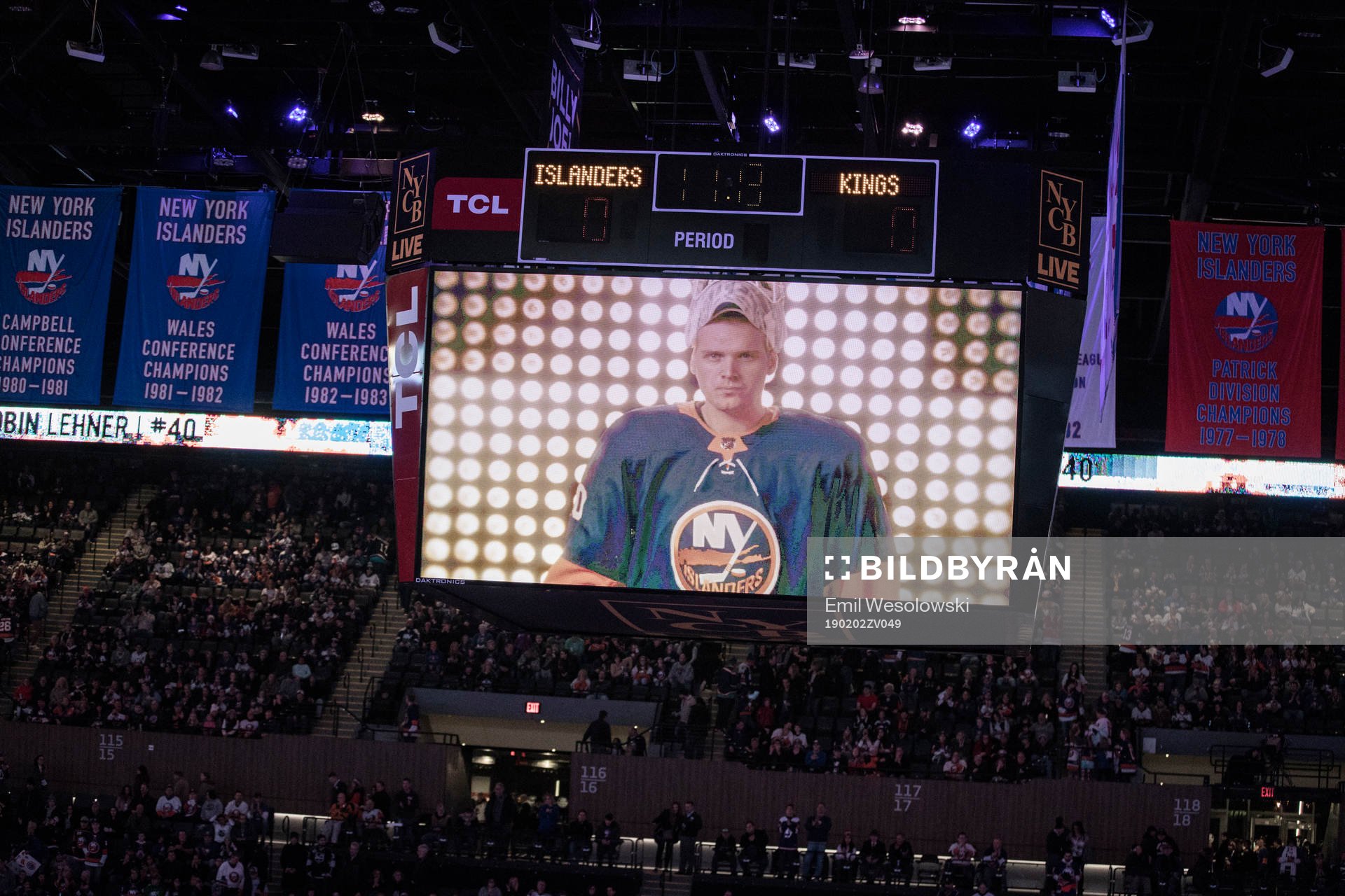 Robin Lehner of New York Islanders is displayed