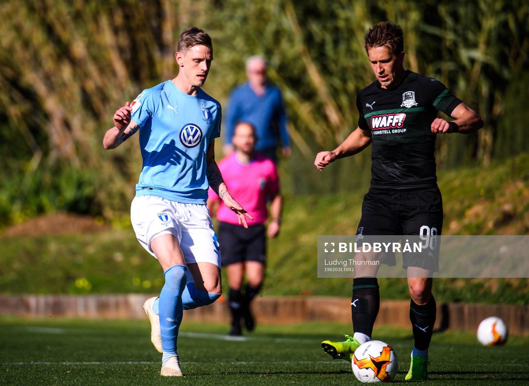 Sören Rieks of Malmö FF and Sergei Petrov of Krasnodar