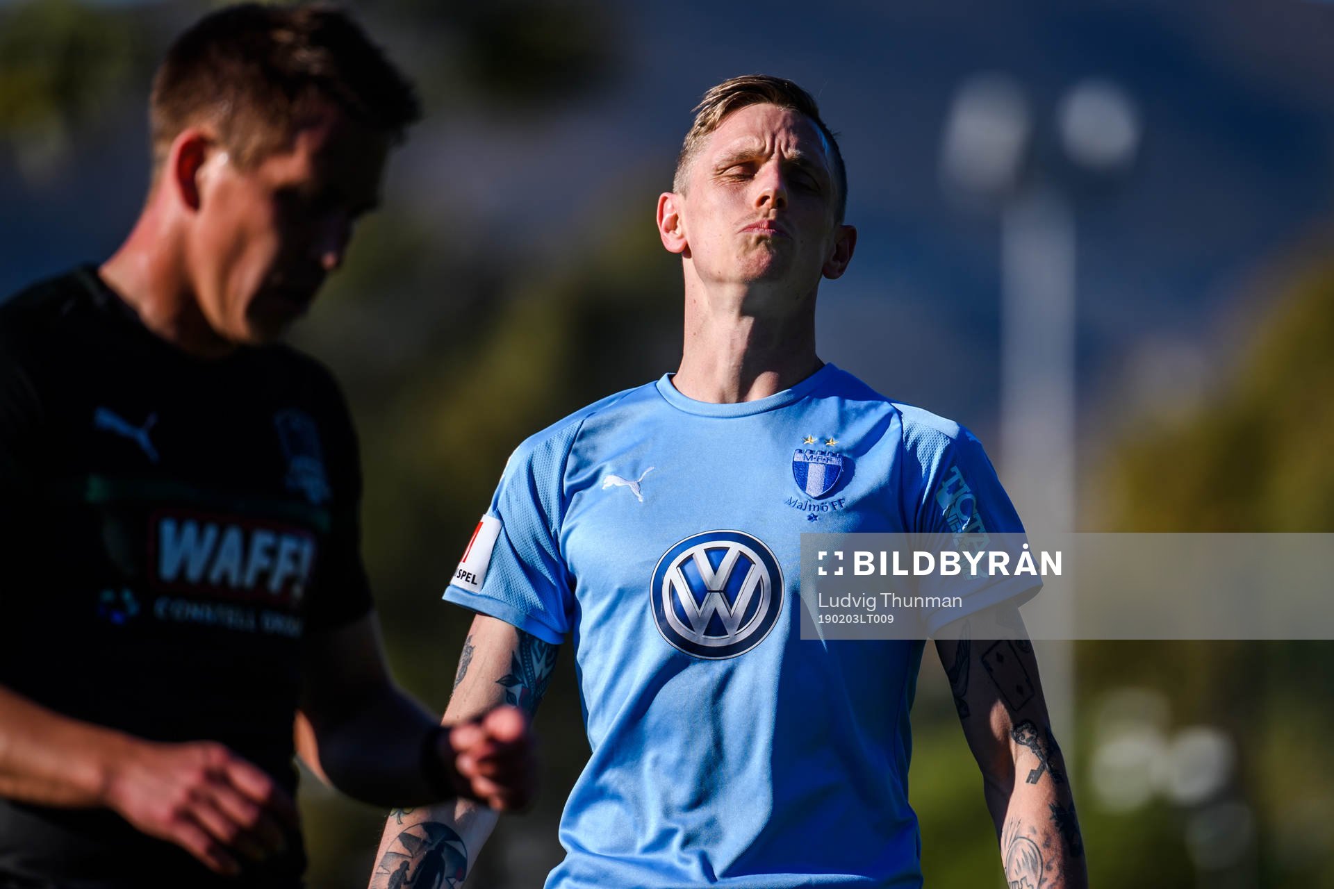 Sören Rieks of Malmö FF looks dejected