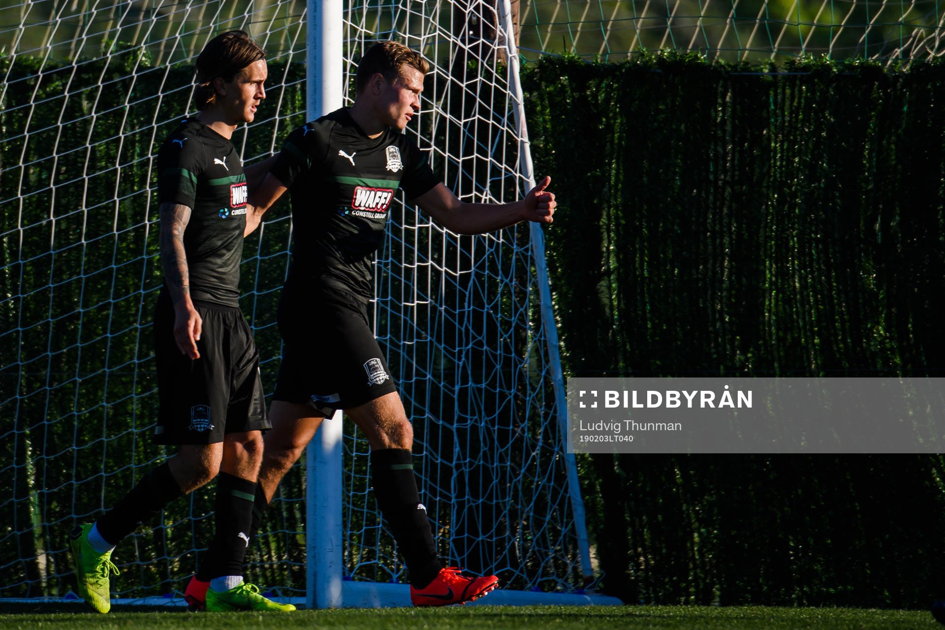 Kristoffer Olsson and Viktor Claesson of Krasnodar