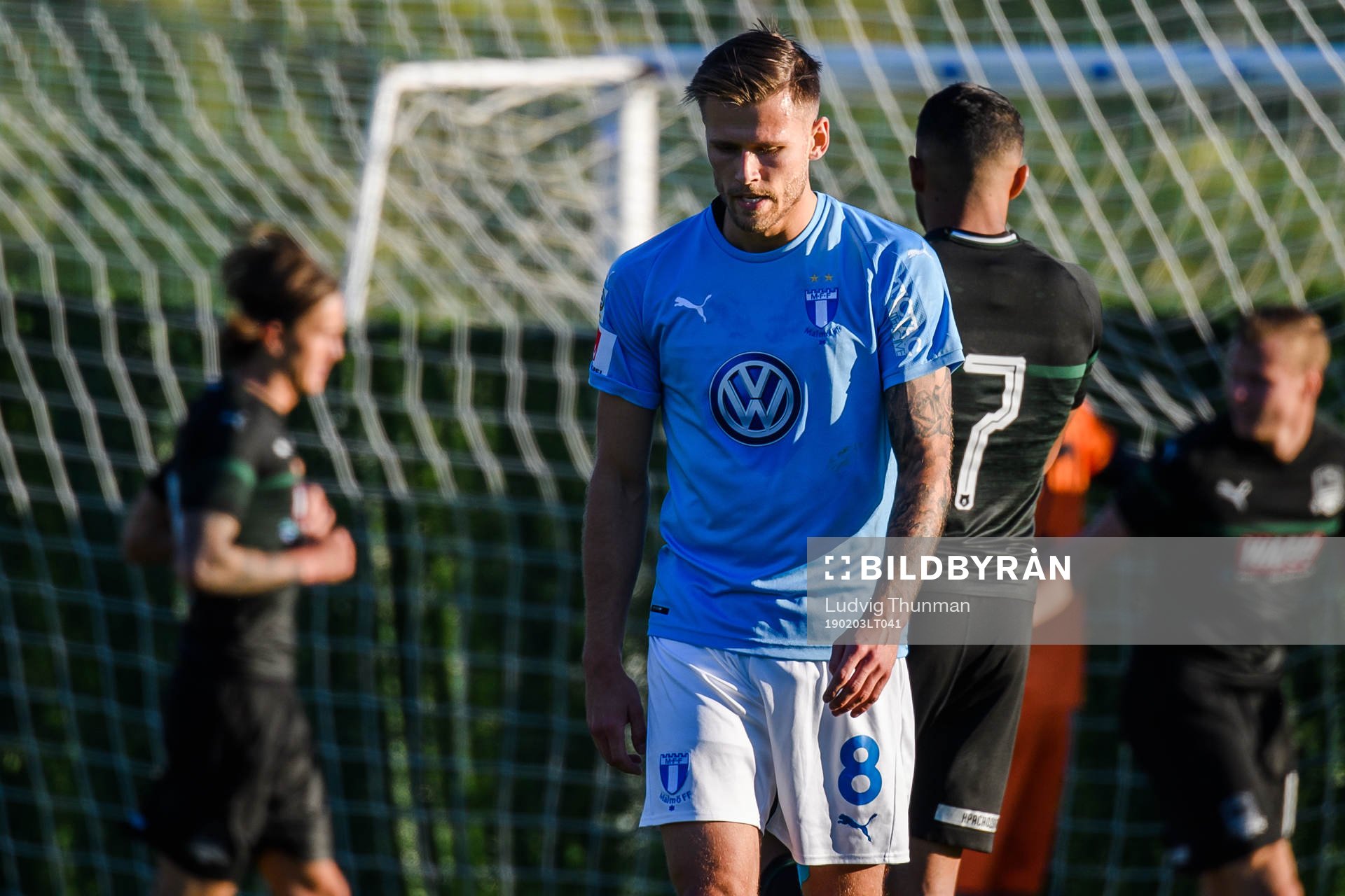 Arnor Traustason of Malmö FF looks dejected
