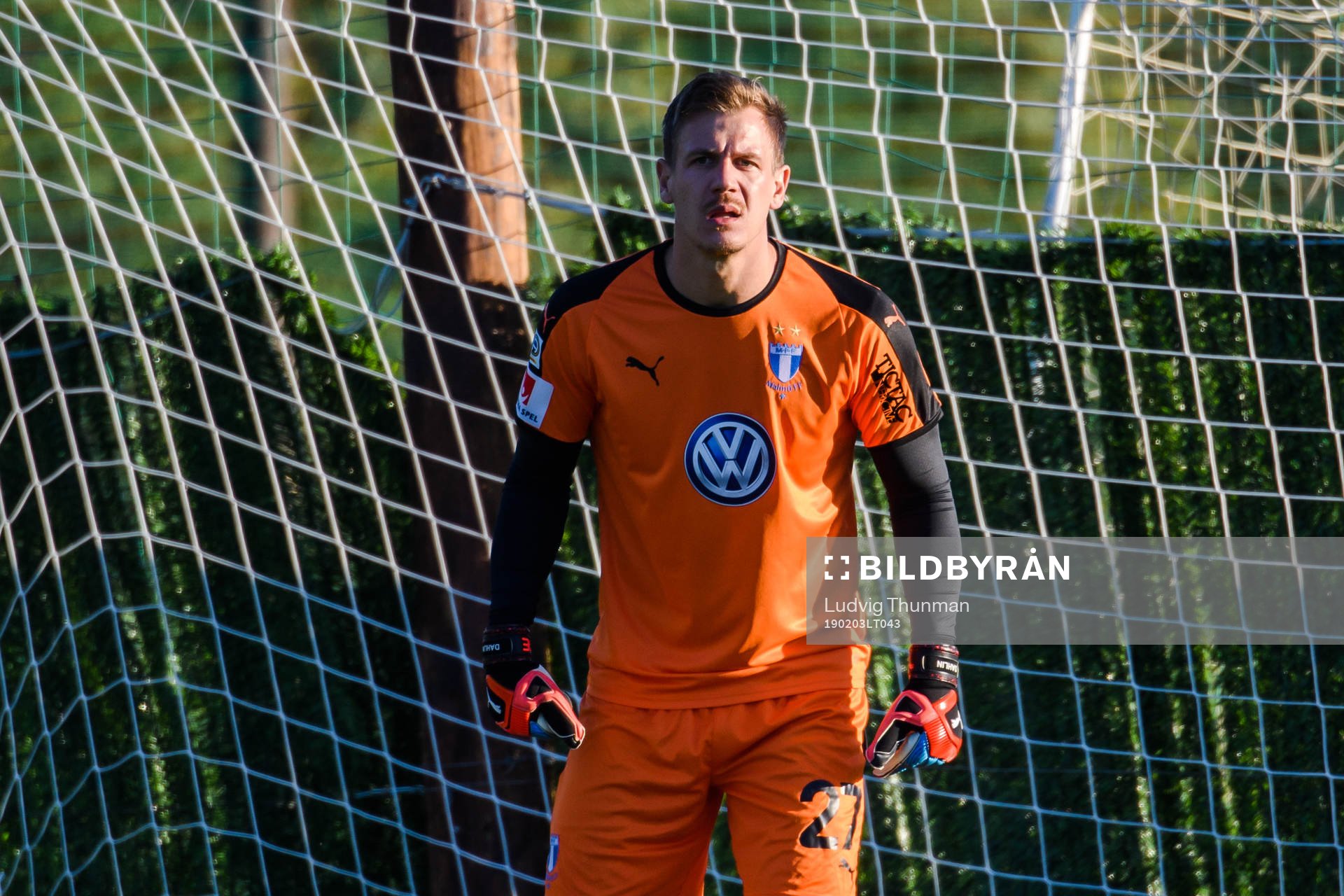 Goalkeeper Johan Dahlin of Malmö FF