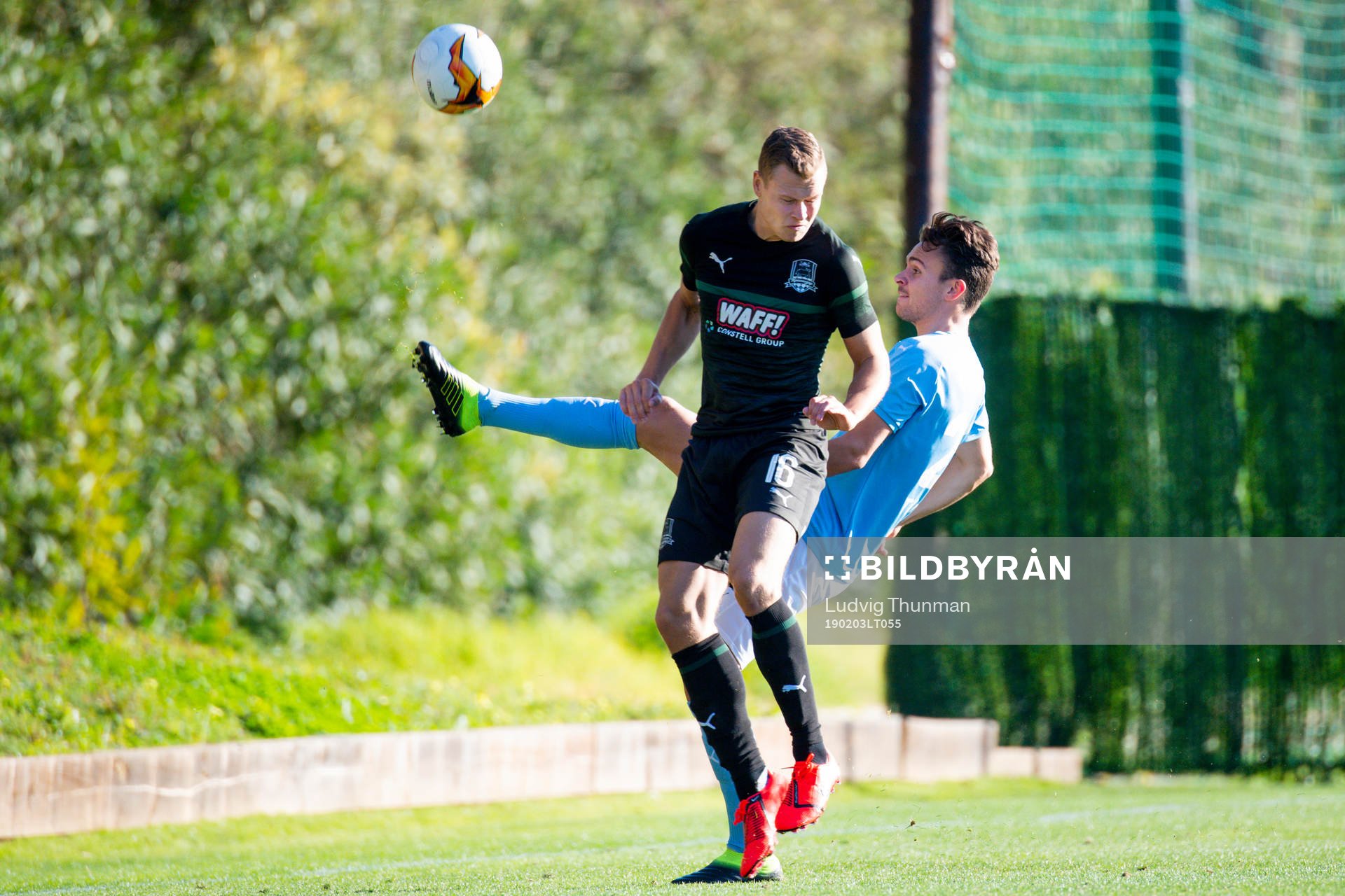 Viktor Claesson of Krasnodar and Andreas Vindheim of Malmö