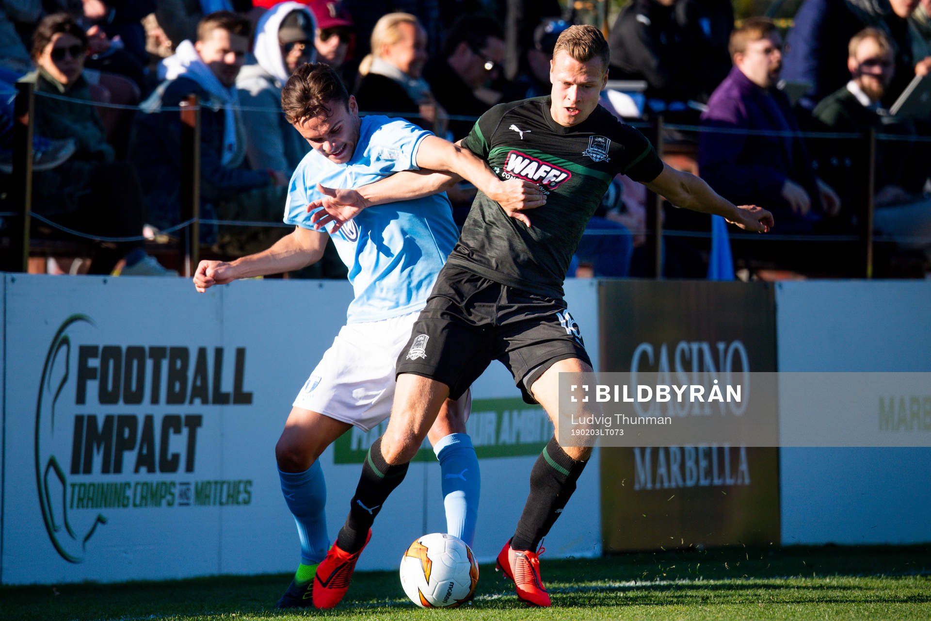 Andreas Vindheim of Malmö FF and Viktor Claesson of