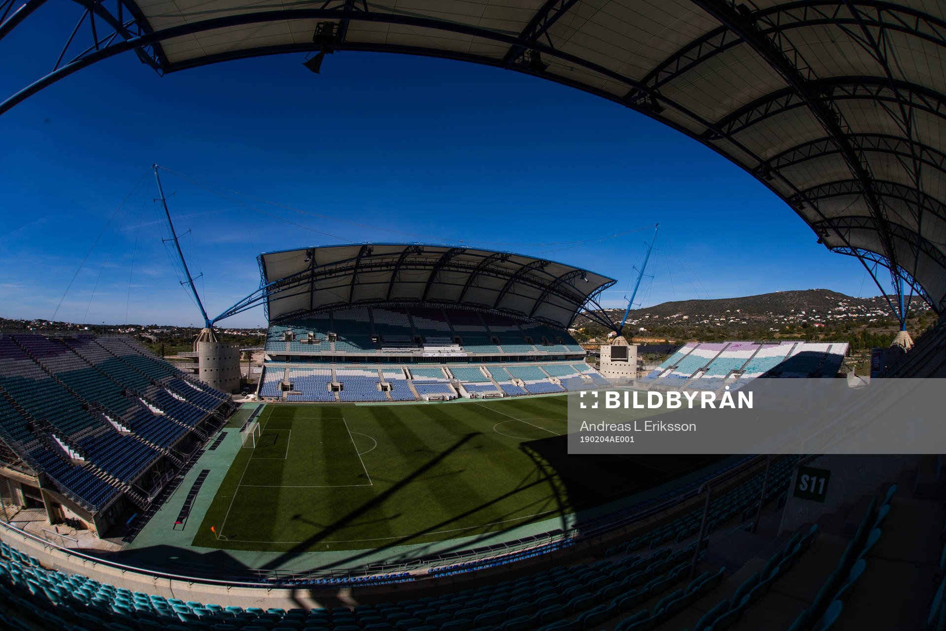Generell vy över Estadio Algarve