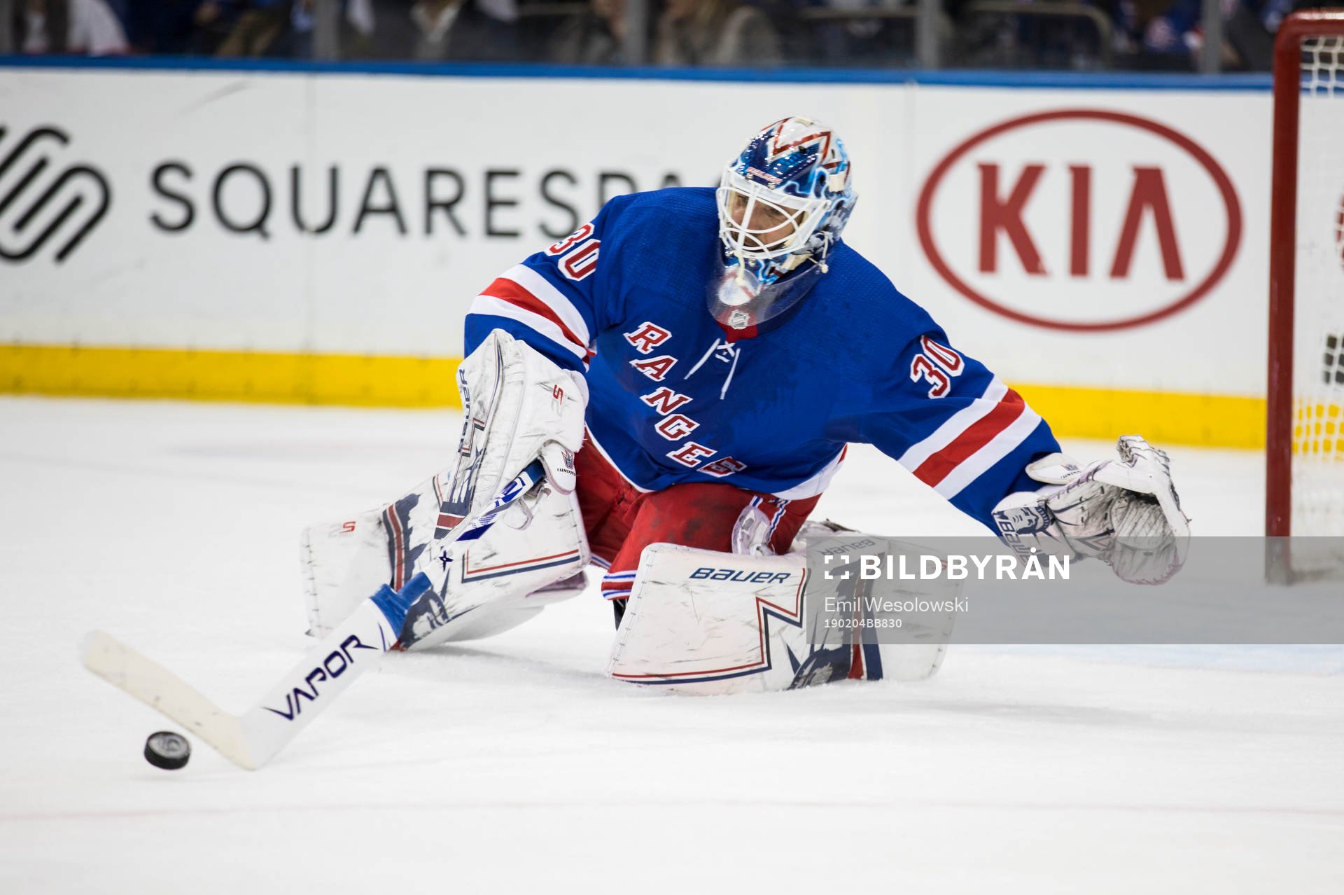 Goaltender Henrik Lundqvist