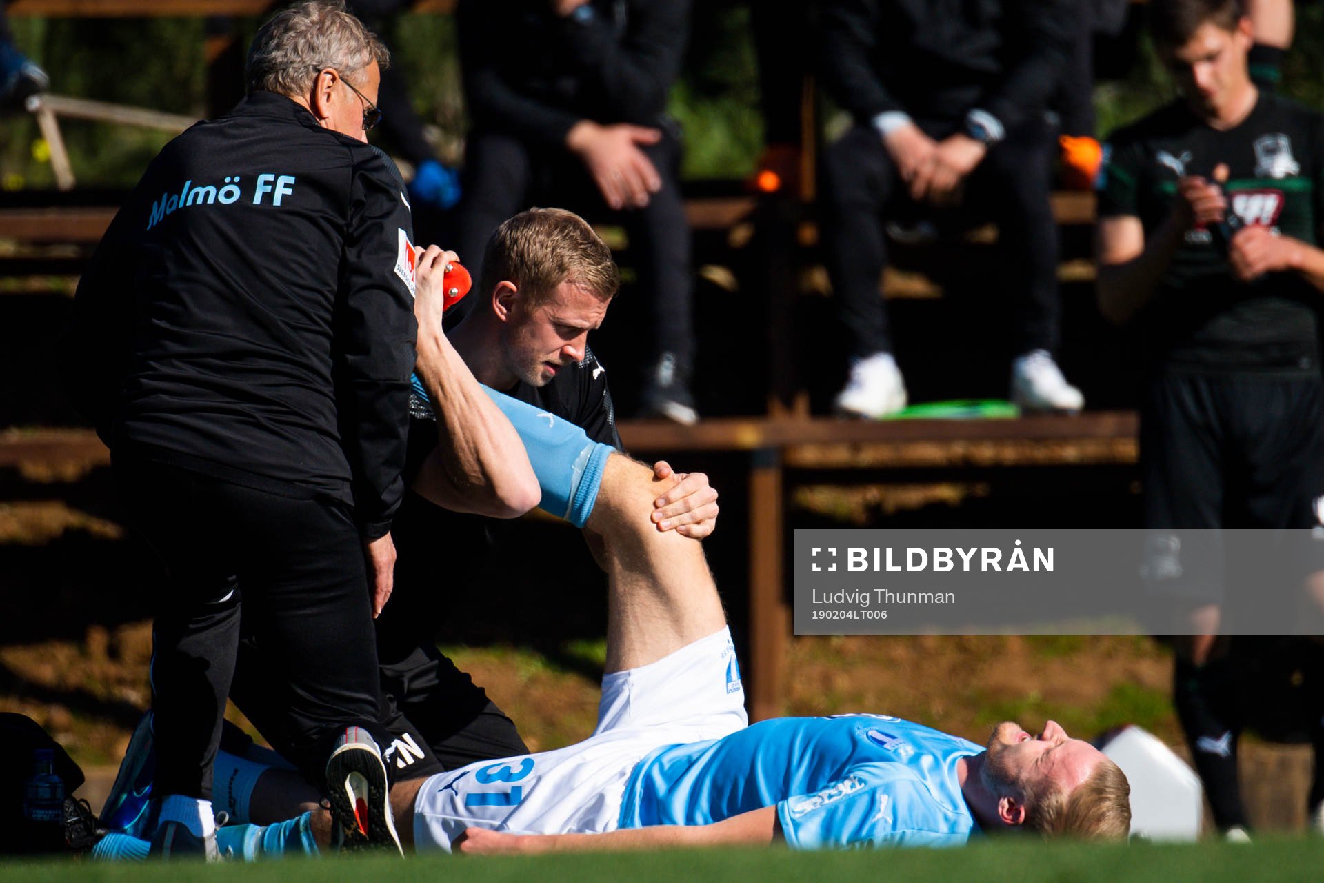 Franz Brorsson is examined by doctor Pär Herbertsson and