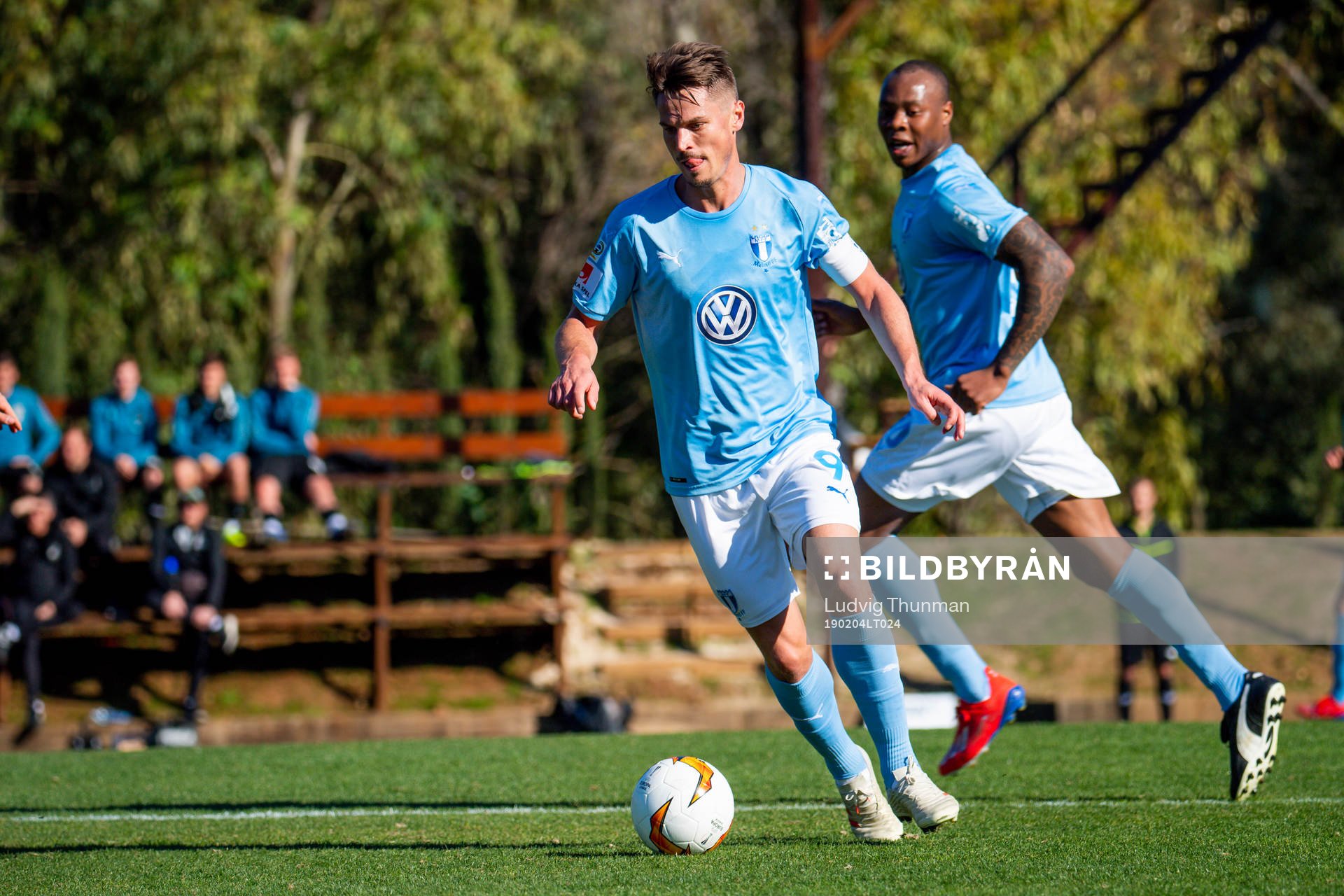 Markus Rosenberg and Carlos Strandberg of Malmö FF