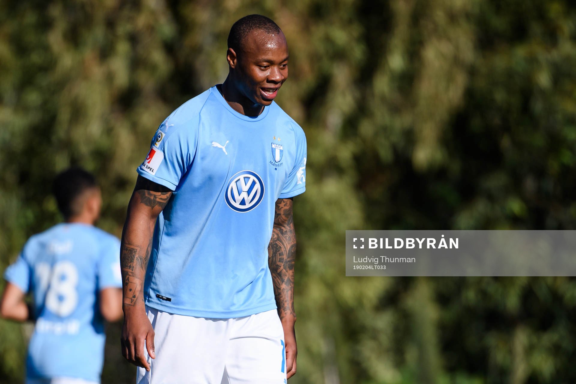 Carlos Strandberg of Malmö FF looks dejected
