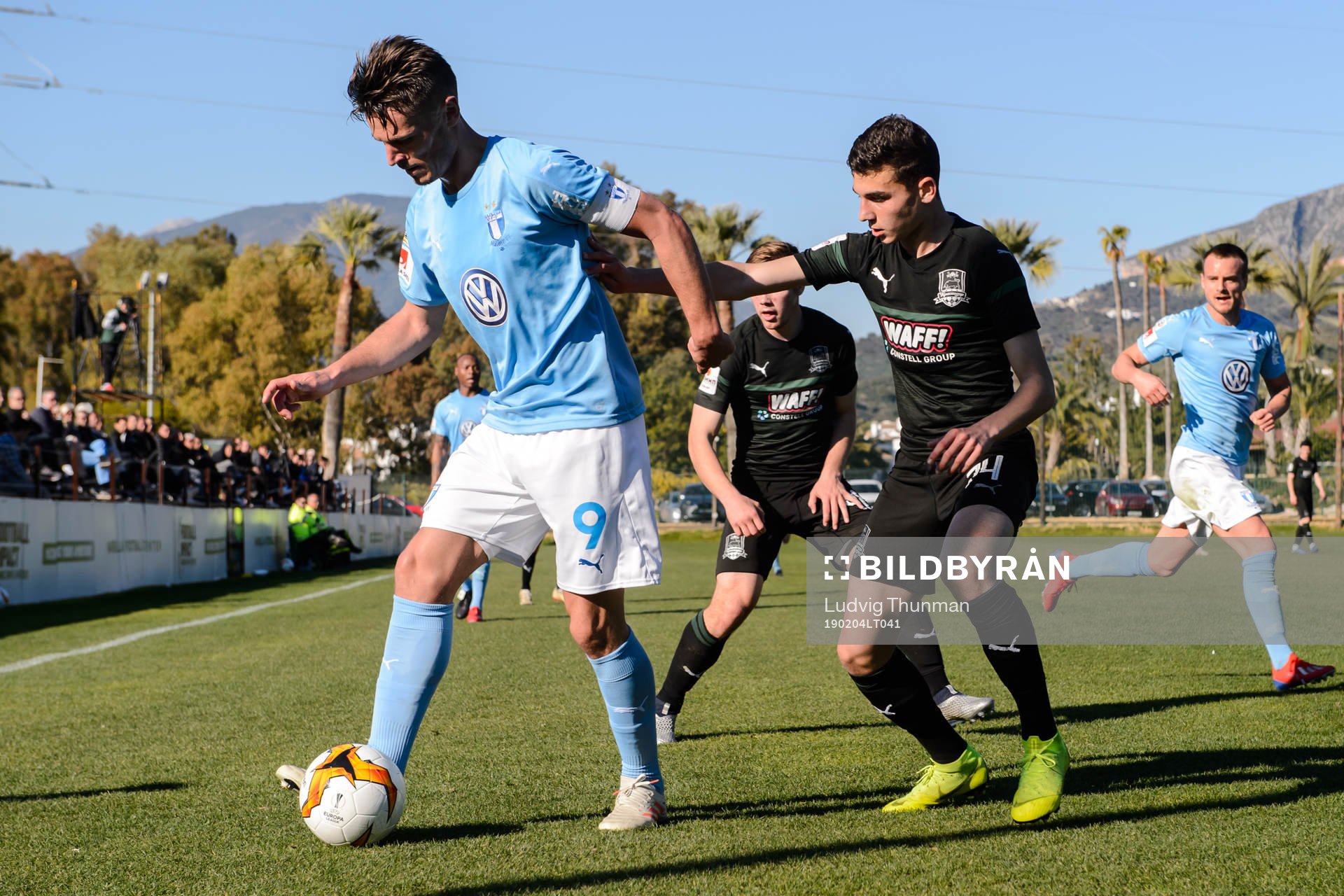 Markus Rosenberg of Malmö FF and Eduard Spertsian