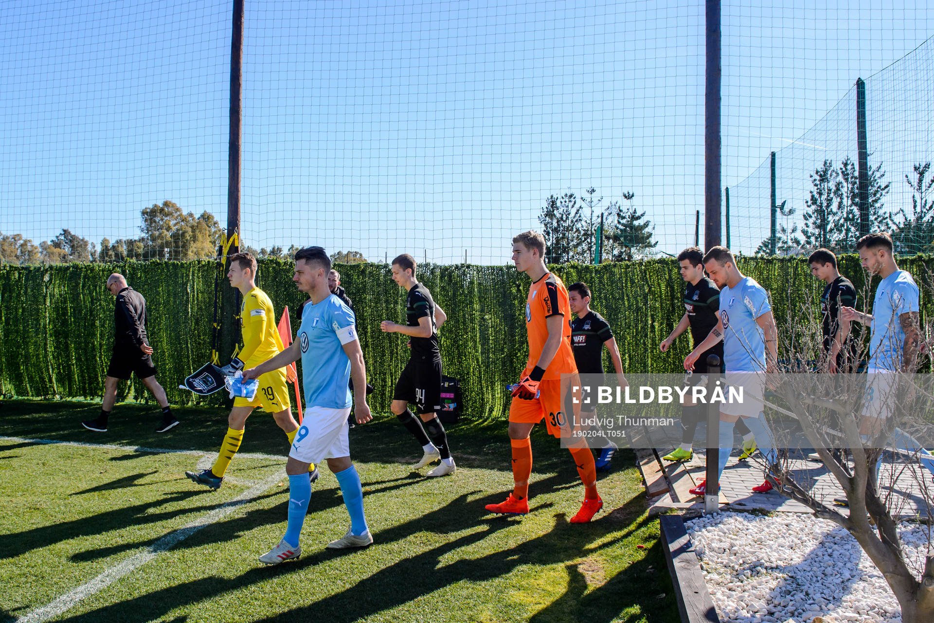 Markus Rosenberg and goalkeeper Mattias Andersson of Malmö