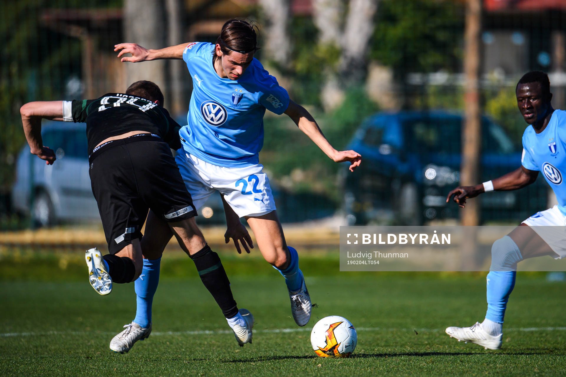 Evgeniy Nazarov of Krasnodar and Adi Nalic of Malmö FF