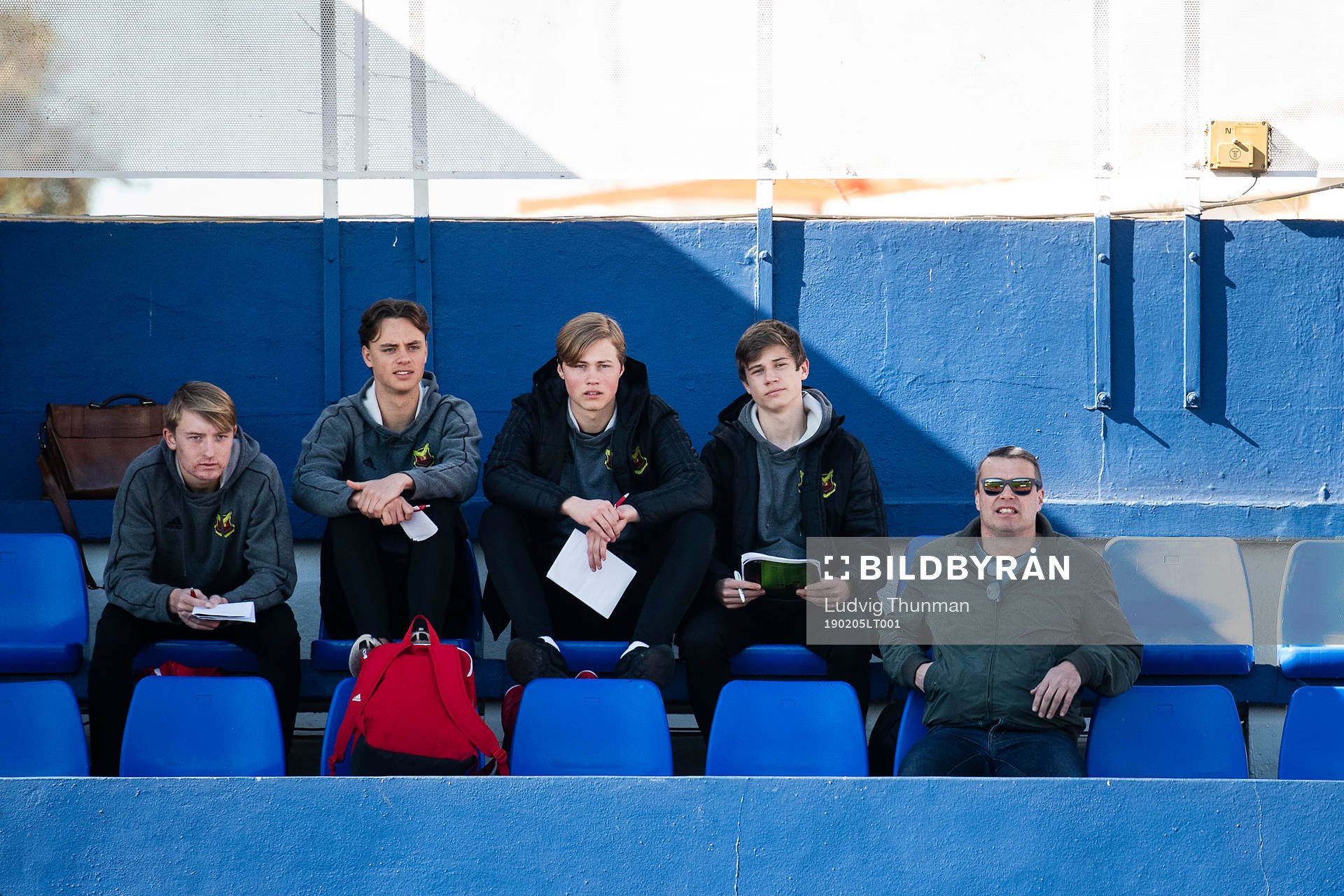 Former president of Östersund Daniel Kindberg in the stands