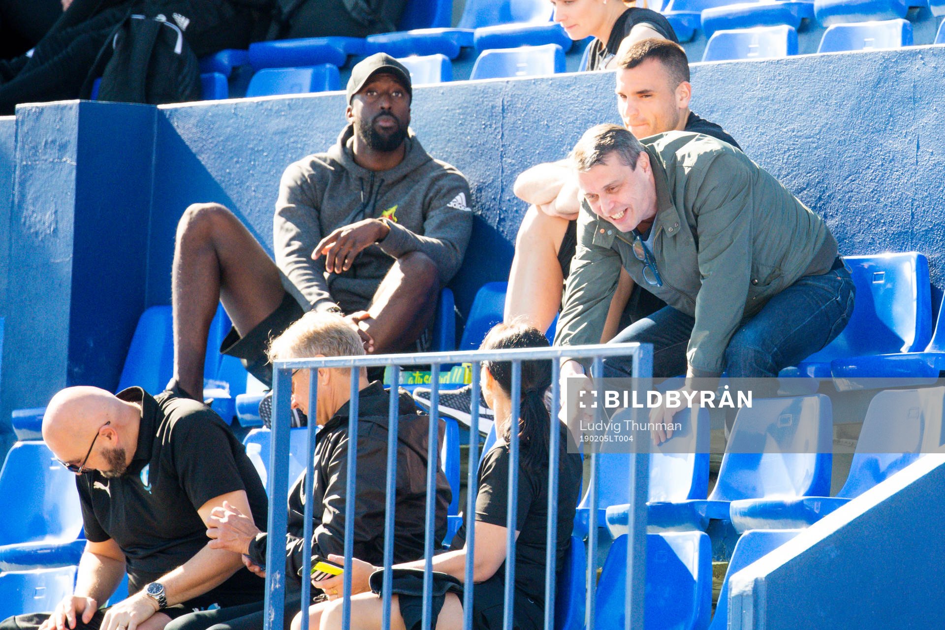 Former president of Östersund Daniel Kindberg in the stands