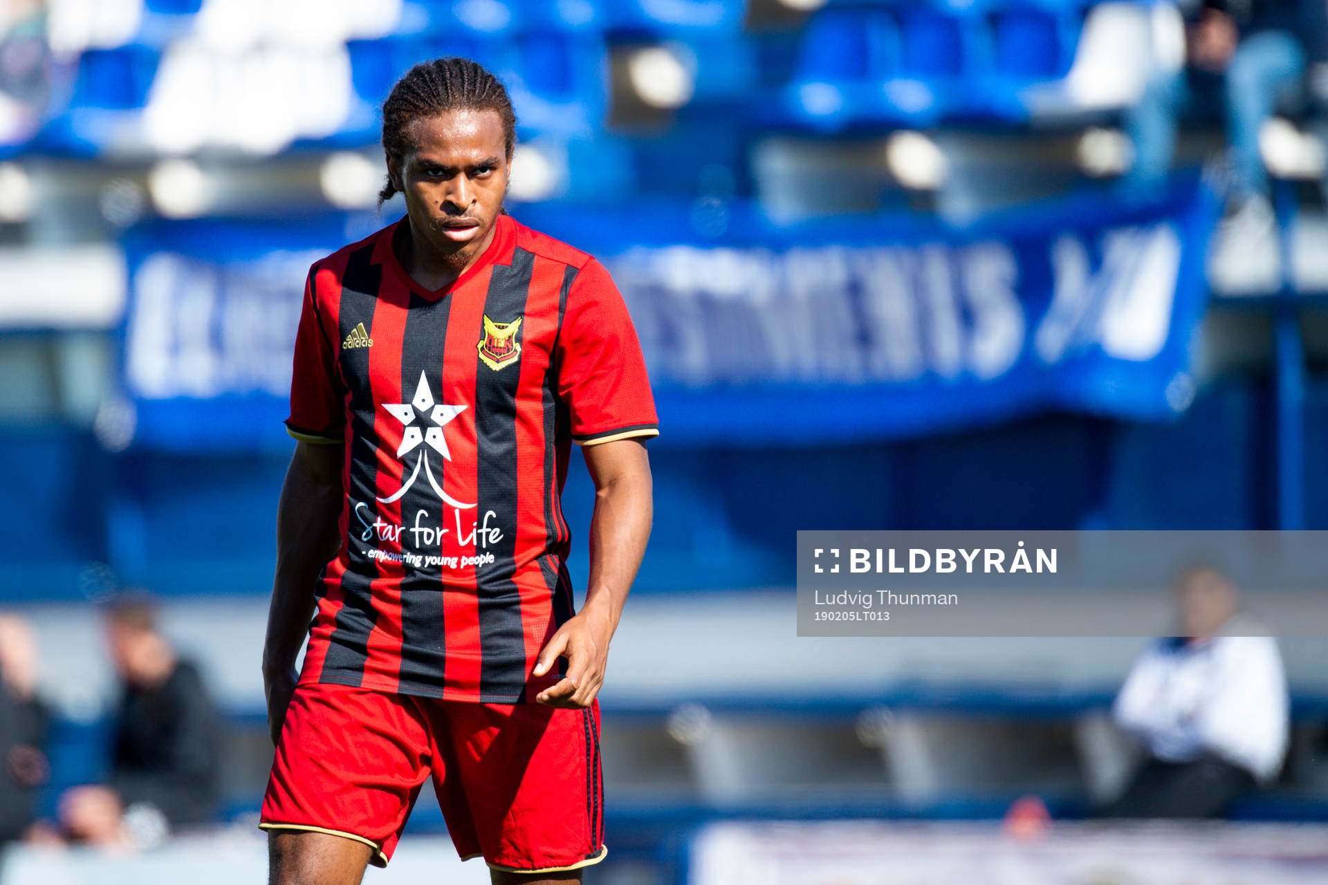 Francis Jno-Baptiste of Östersund during the friendly match between Dinamo Kiev and Östersund on Feb 5, 2019 in Marbella.