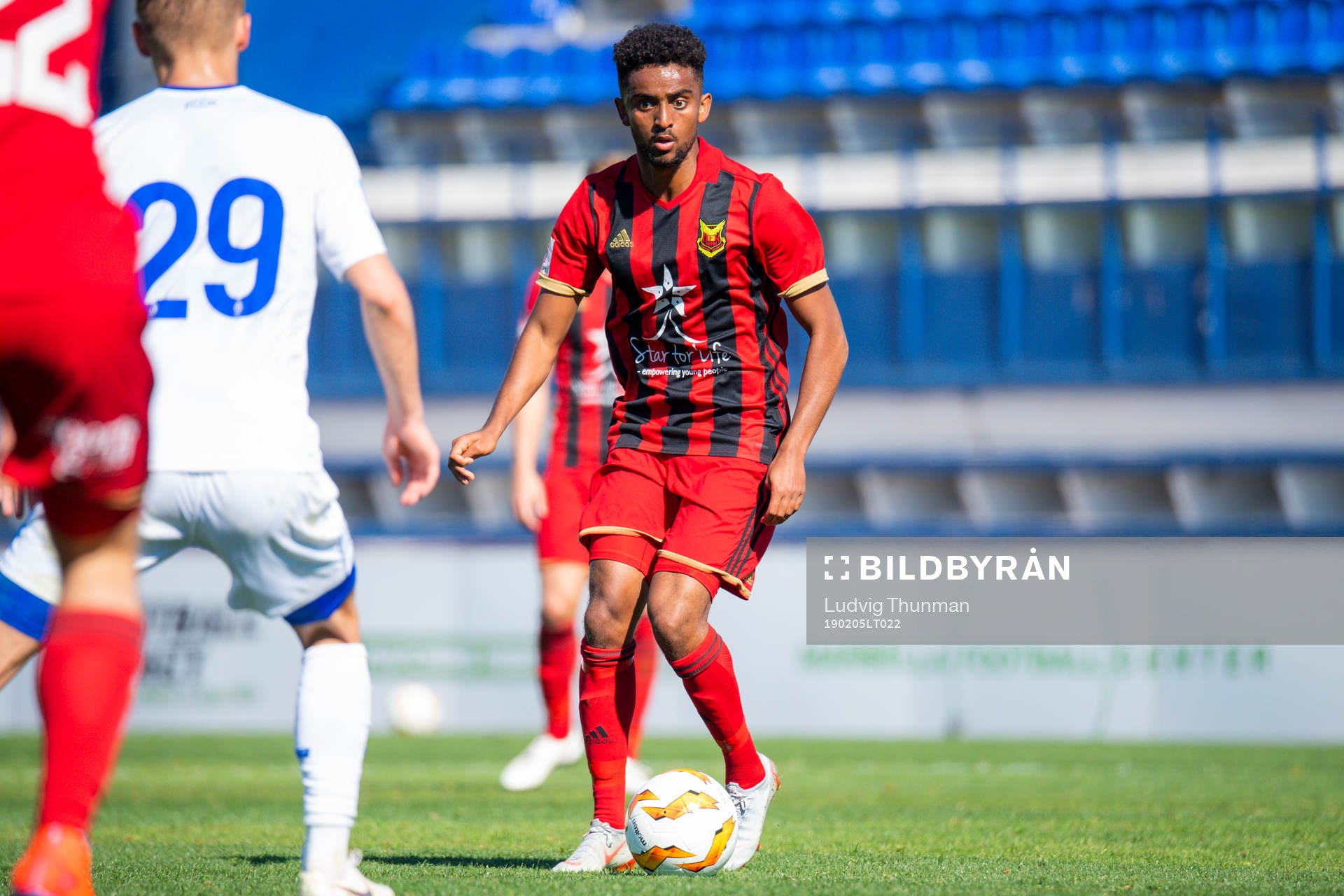 Tesfaldet Tekie of Östersund during the friendly match between Dinamo Kiev and Östersund on Feb 5, 2019 in Marbella.