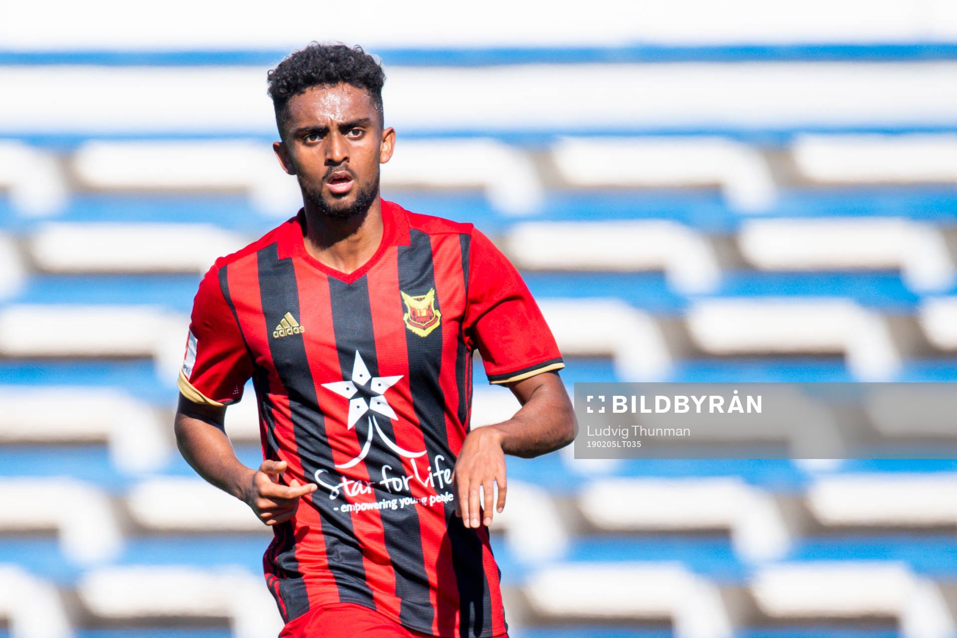 Tesfaldet Tekie of Östersund during the friendly match between Dinamo Kiev and Östersund on Feb 5, 2019 in Marbella.