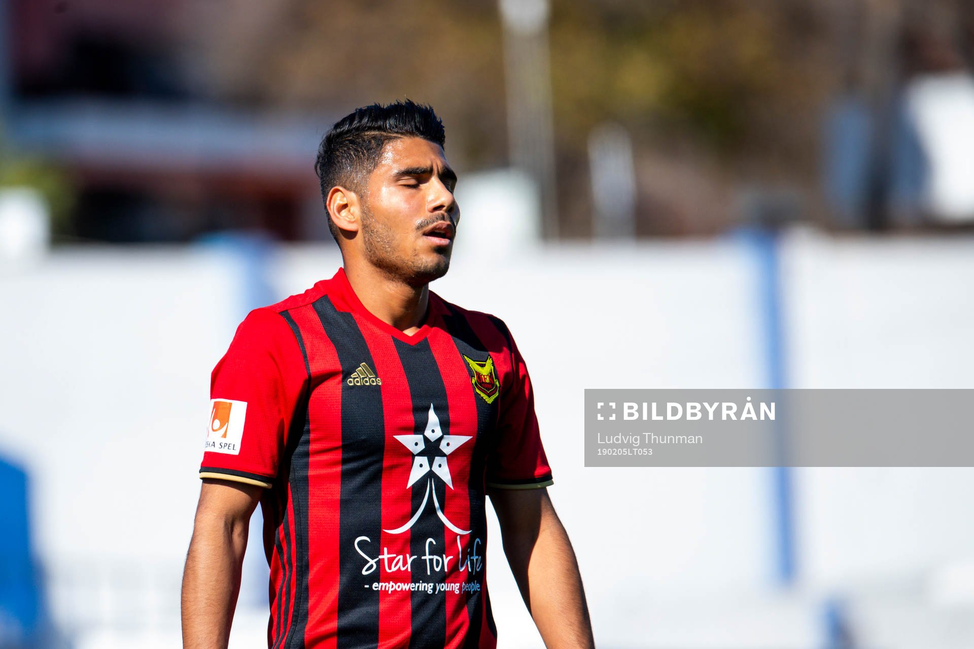 Hosam Aiesh of Östersund looks dejected