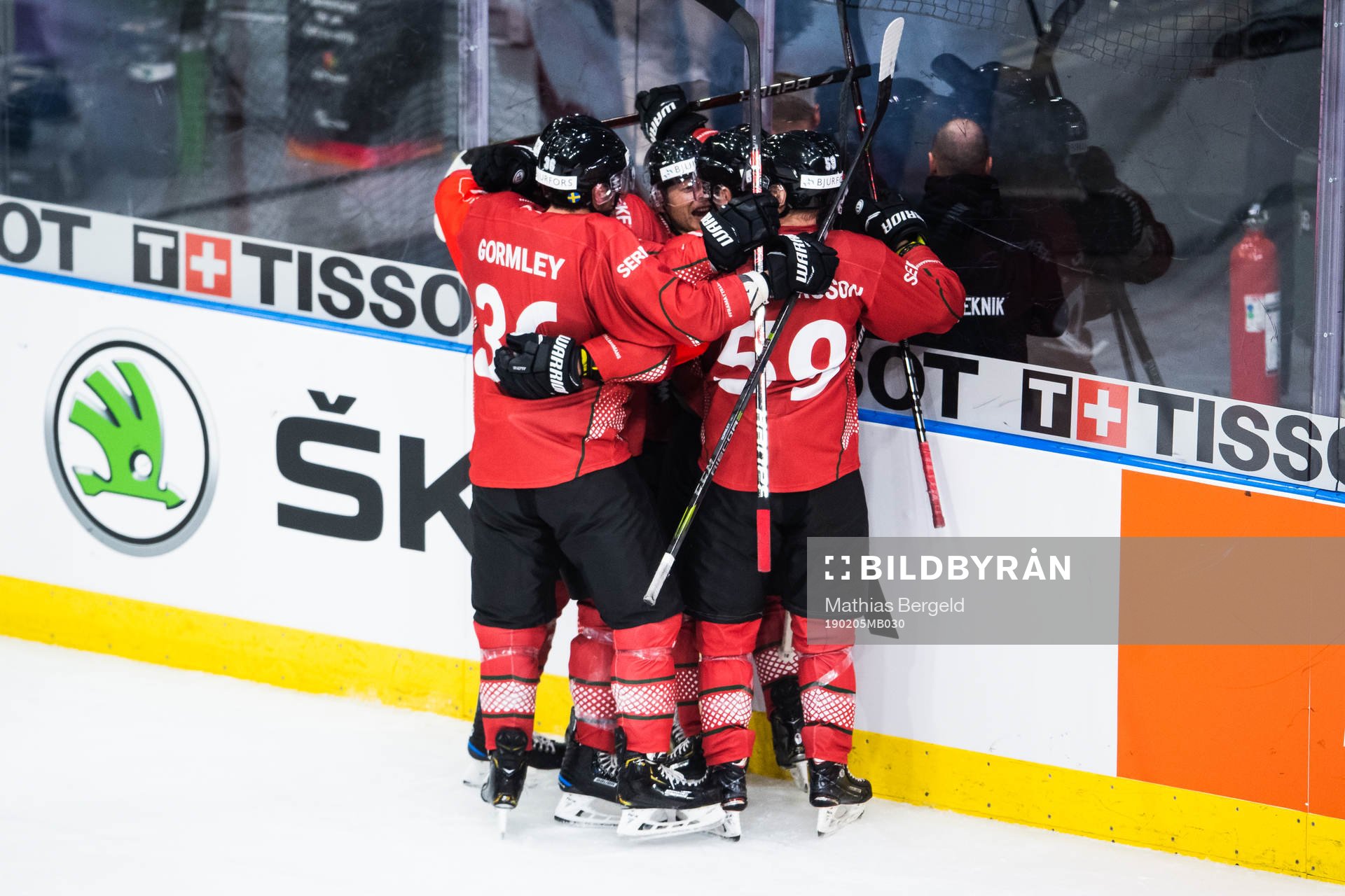 Brandon Gormley, Simon Hjalmarsson and Ponthus Westerholm
