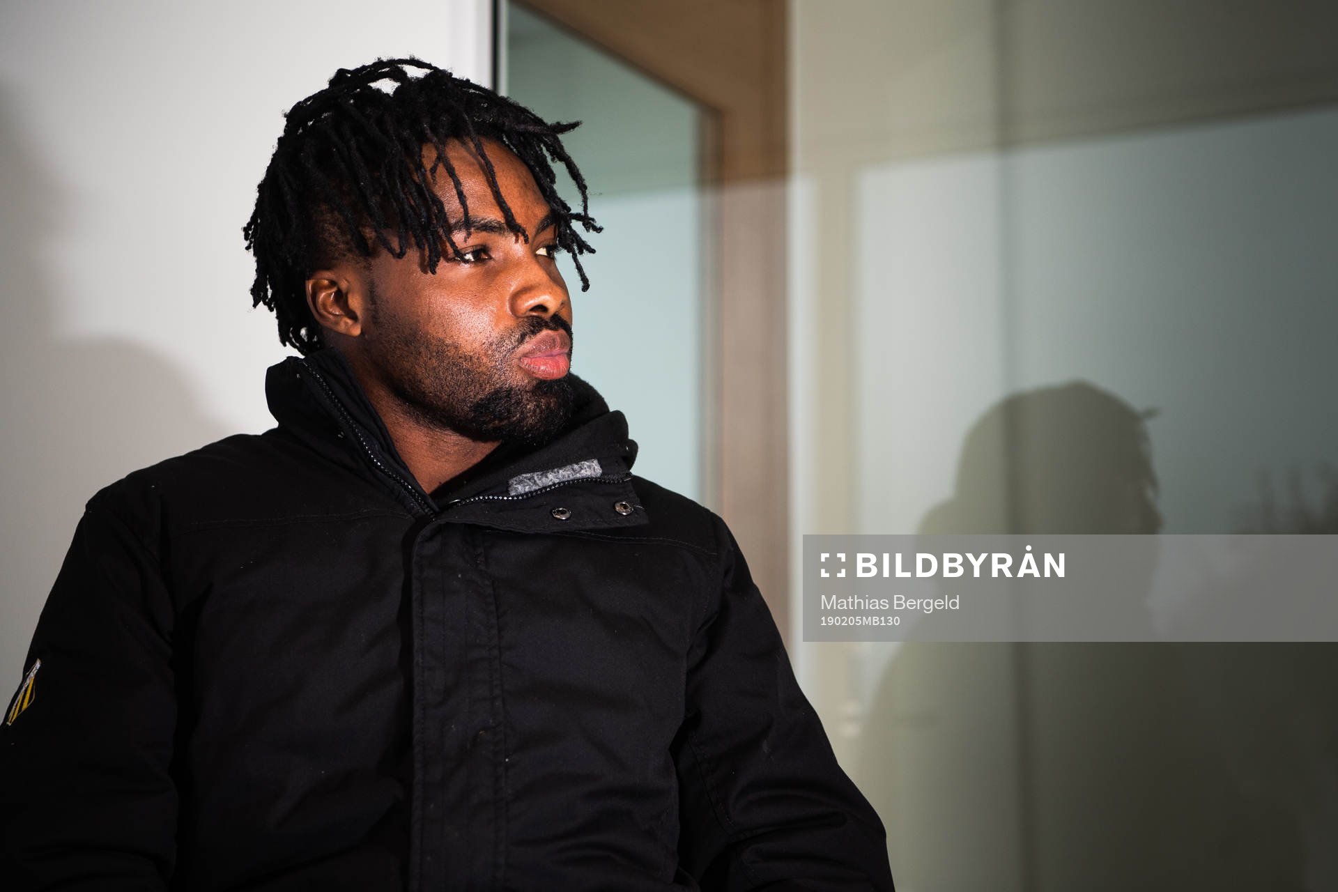 Häckens Kwame Kizito under en intervju den 5 februari 2019 i Göteborg.