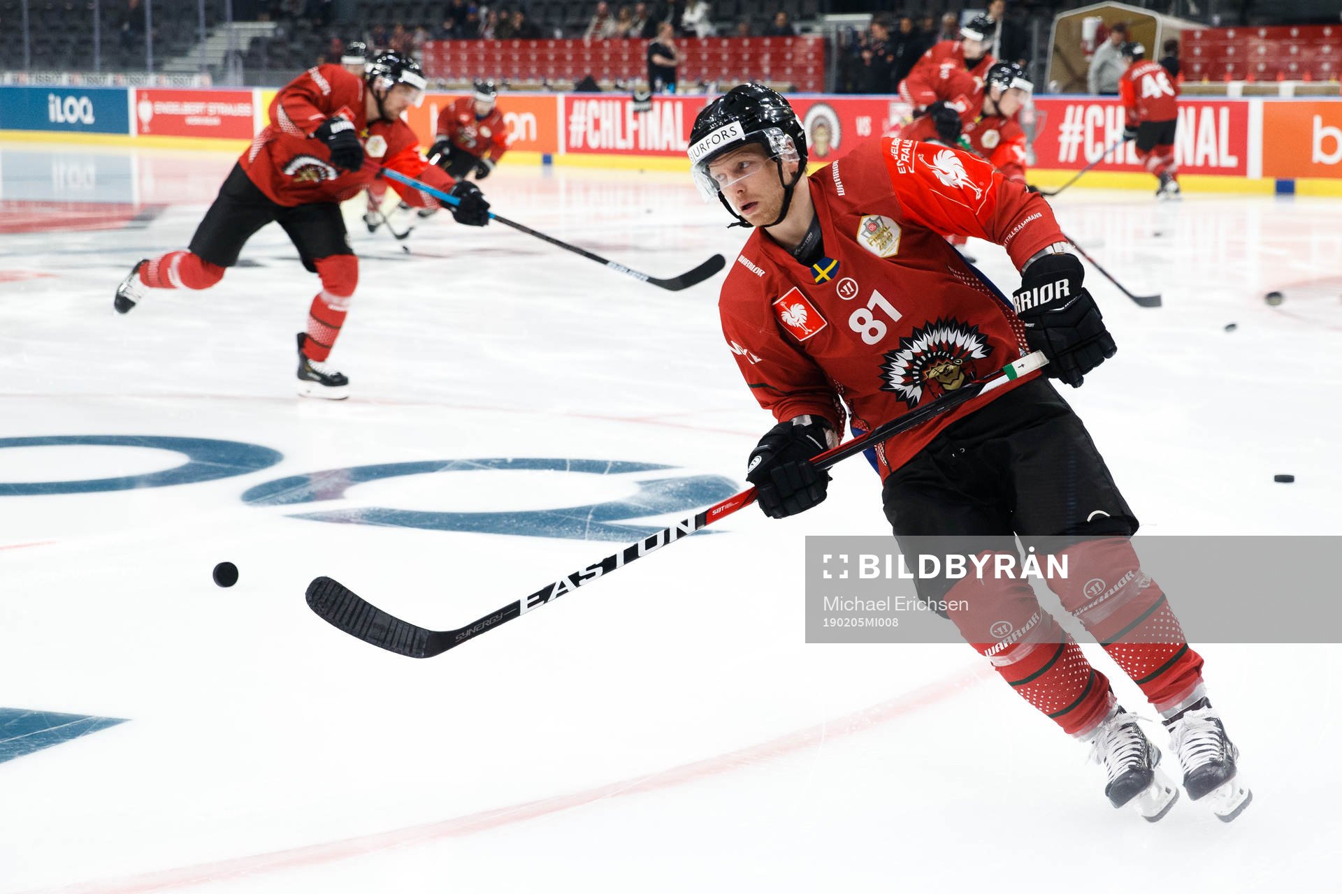 Ryan Lasch of Frölunda ahead the CHL final between