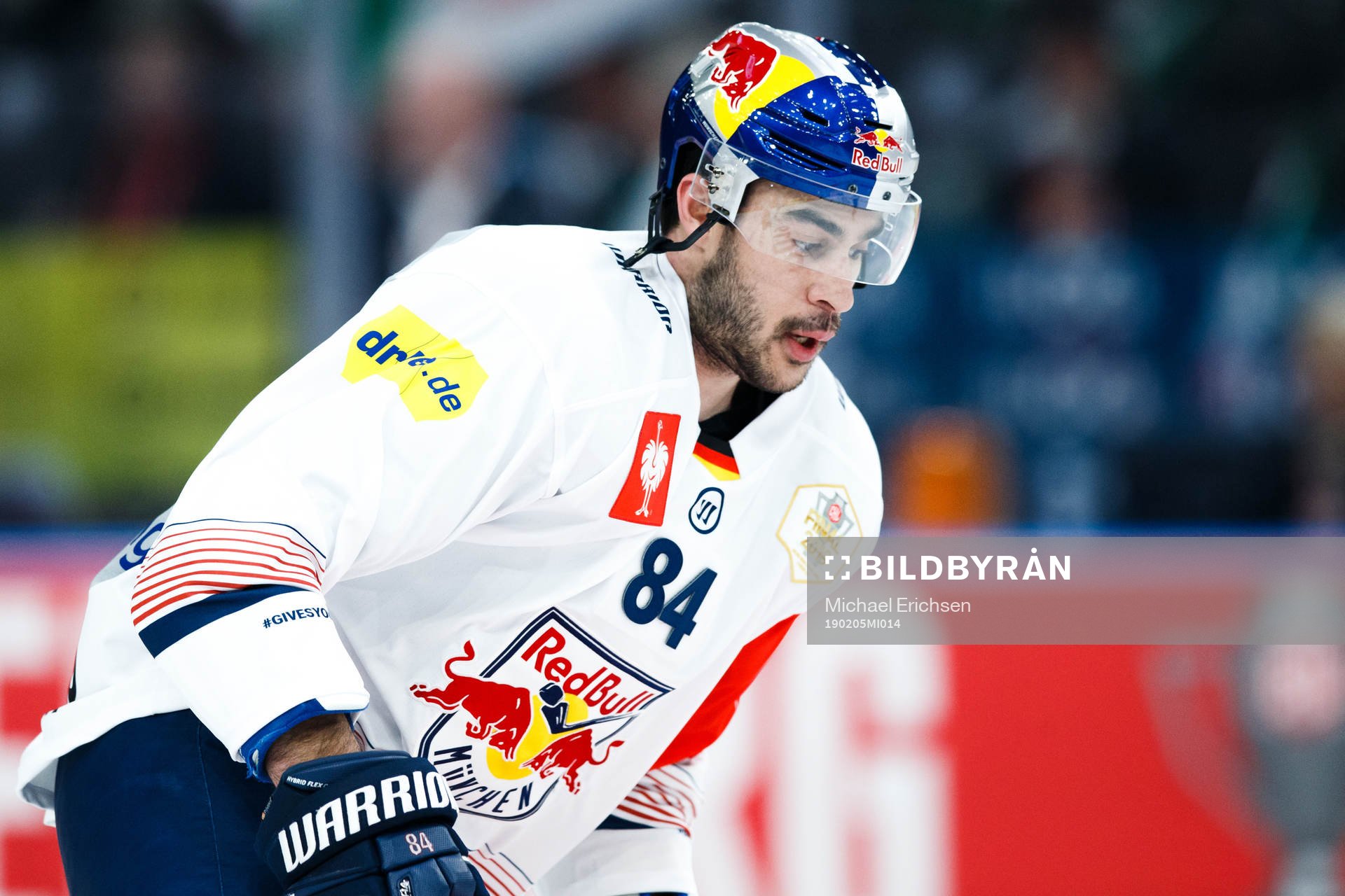 Trevor Parkes  of Red Bull Munich ahead the CHL final