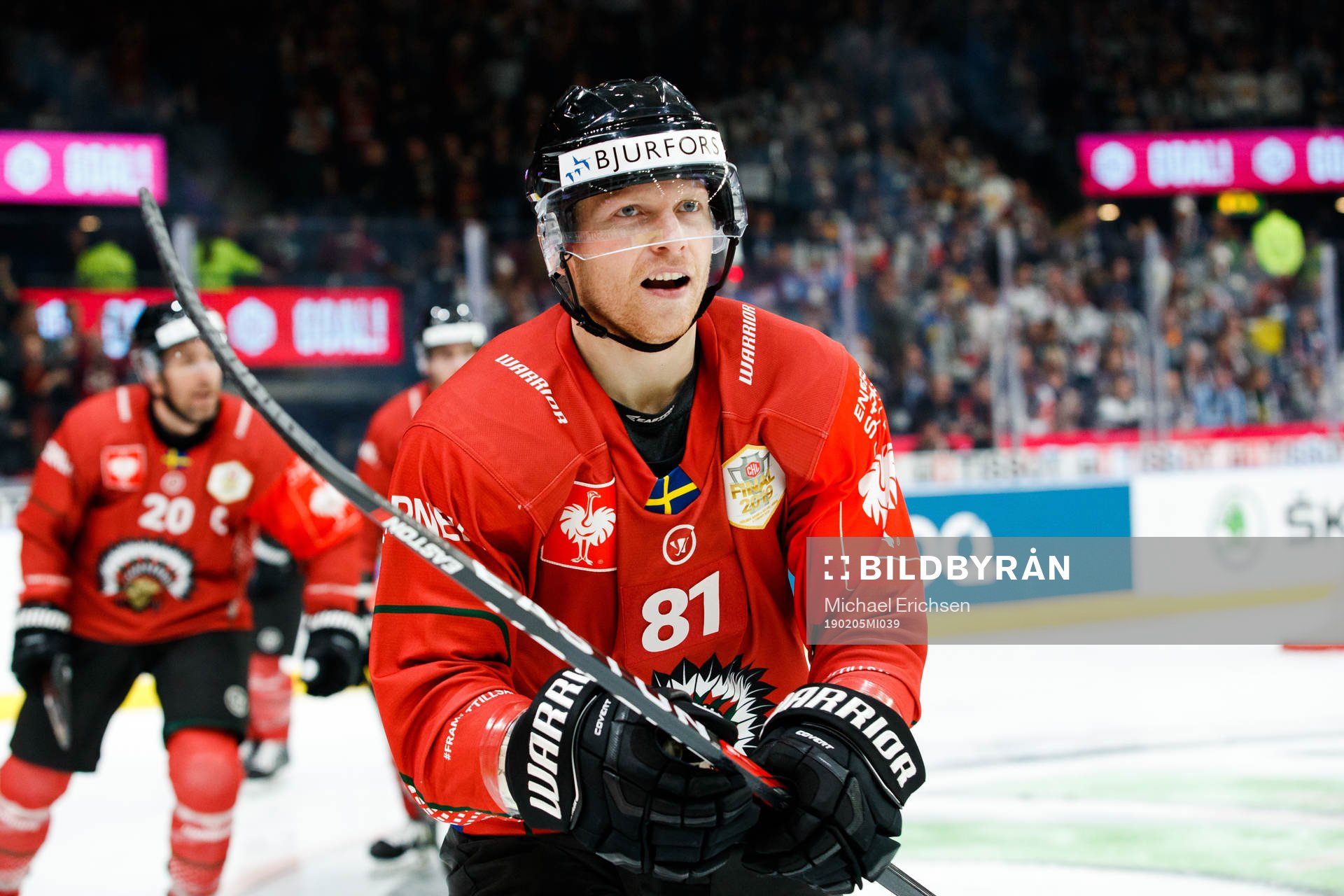 Ryan Lasch of Frölunda celebrates the 2-0 goal