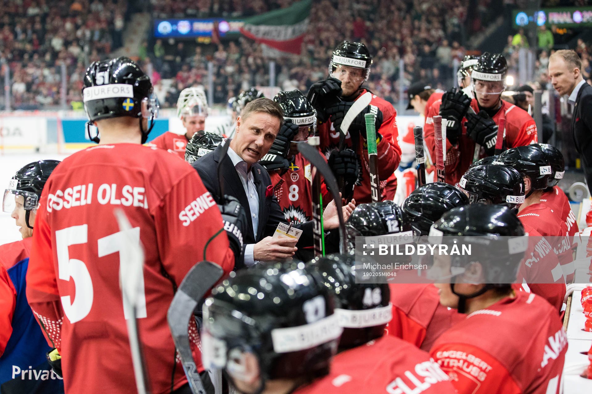 Head coach Roger Rönnberg of Frölunda