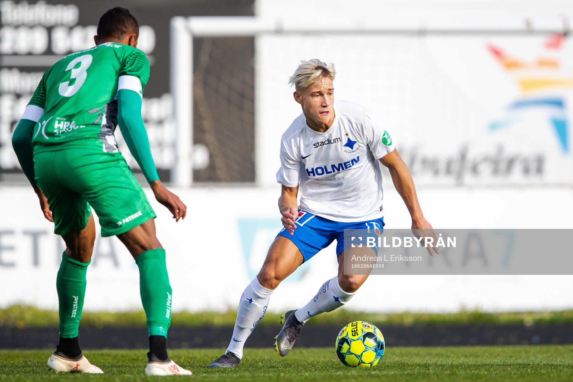 Farenses Delmiro och Norrköpings Pontus Almqvist