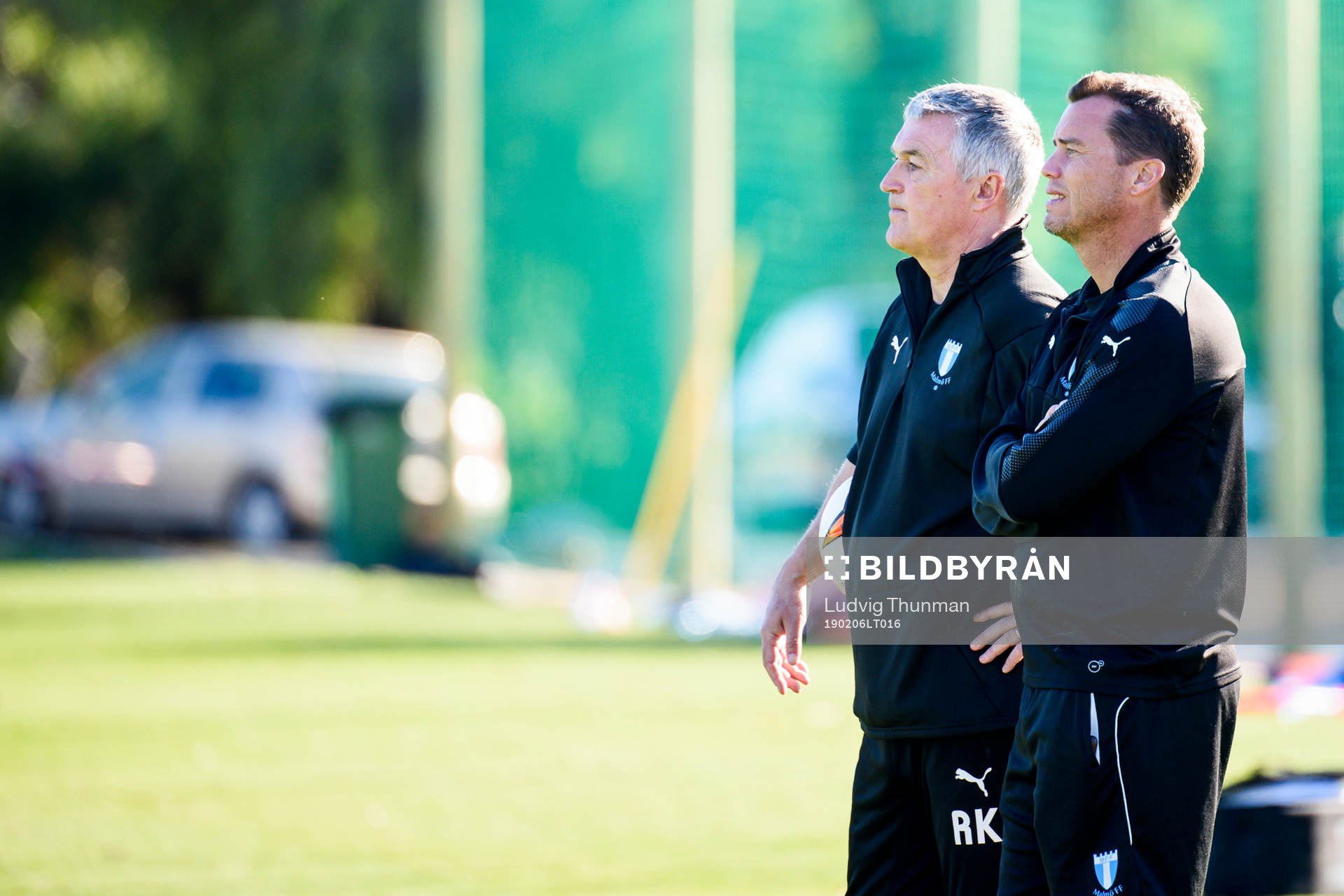 Assisterande tränare Rob Kelly och sportchef Daniel
