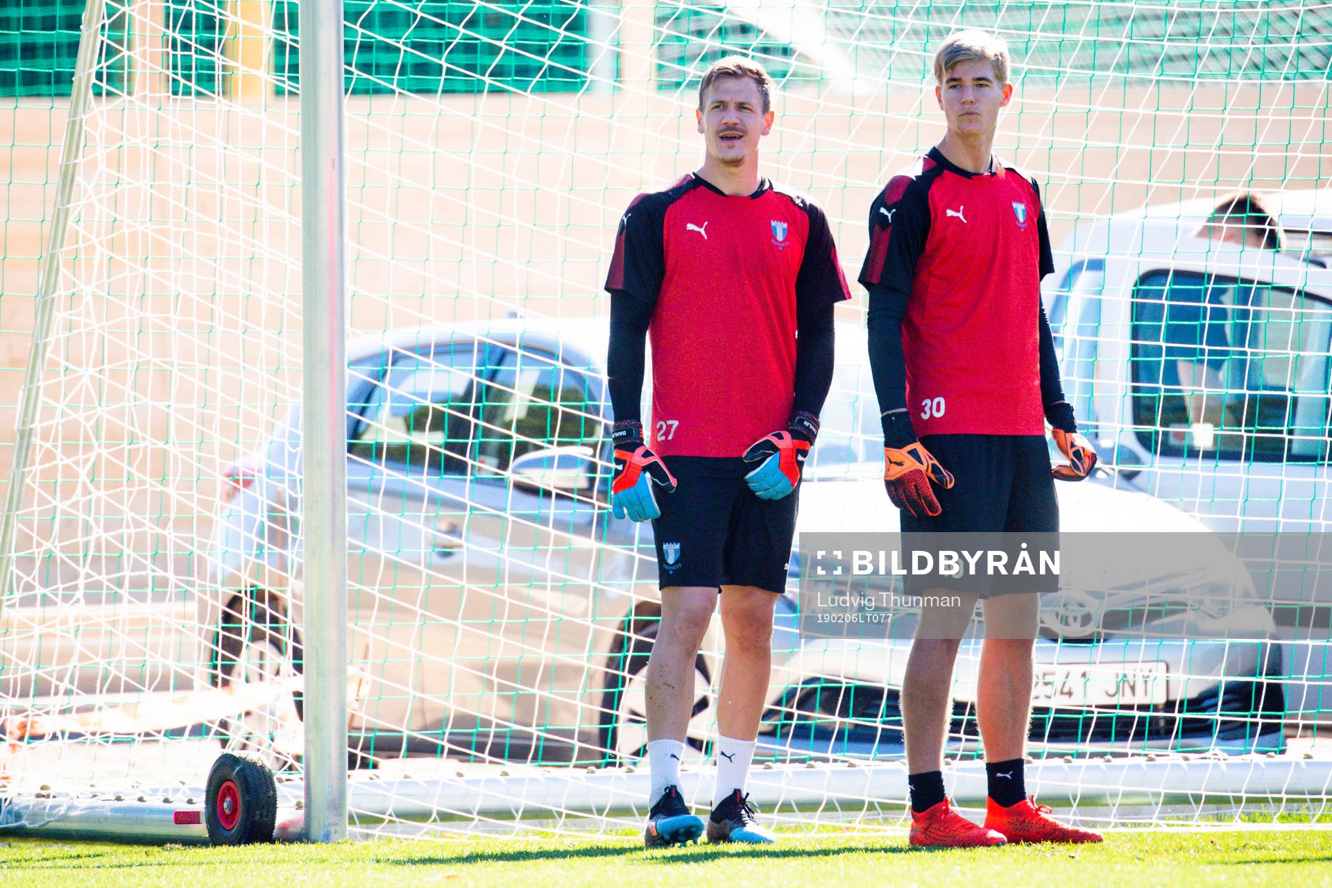 Målvakt Johan Dahlin och målvakt Mathias Nilsson