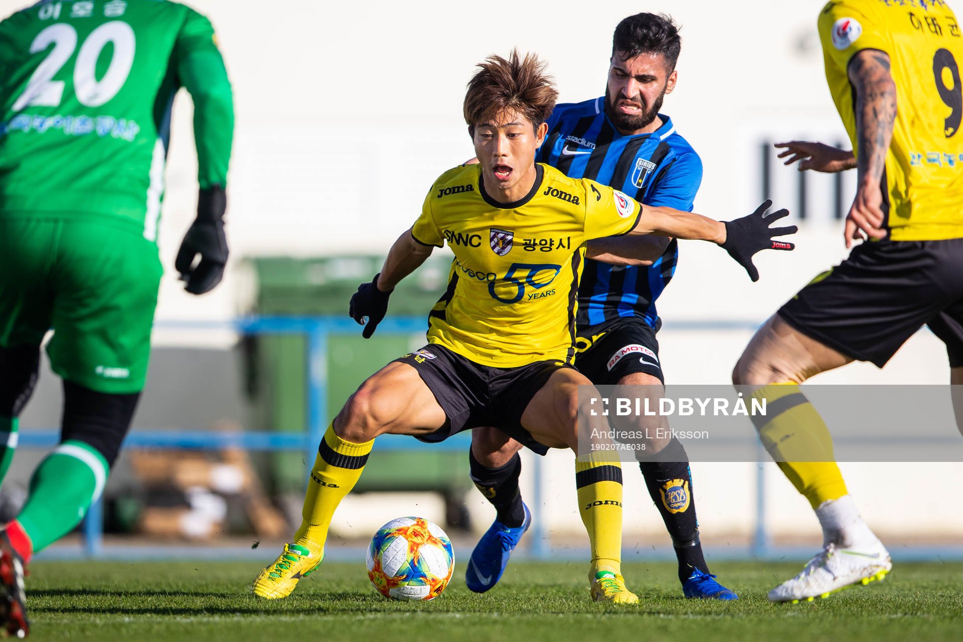 Jeonnam Dragons Kim Minjun och Sirius Sherko Faiqi