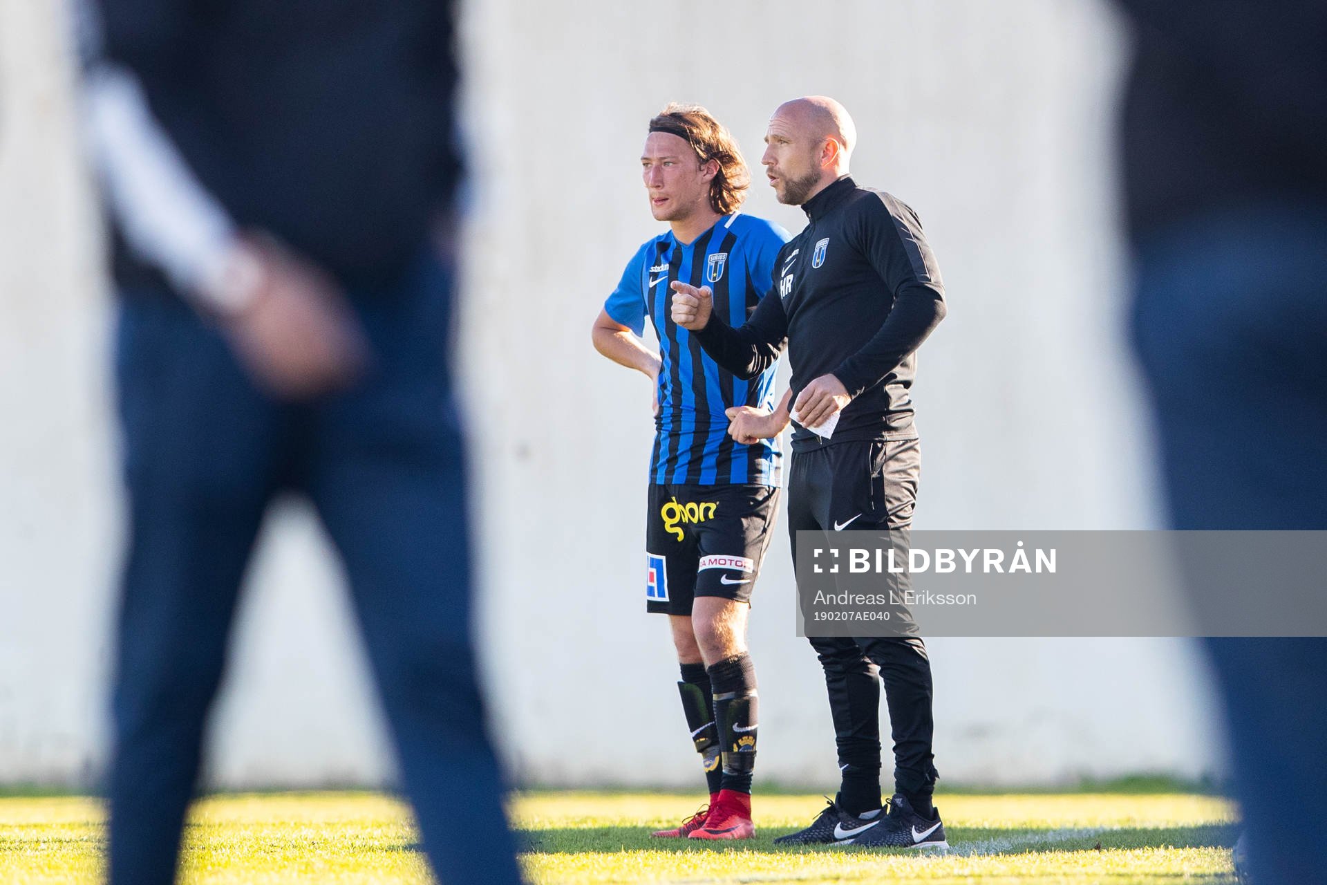Sirius Axel Björnström och tränare Henrik Rydström