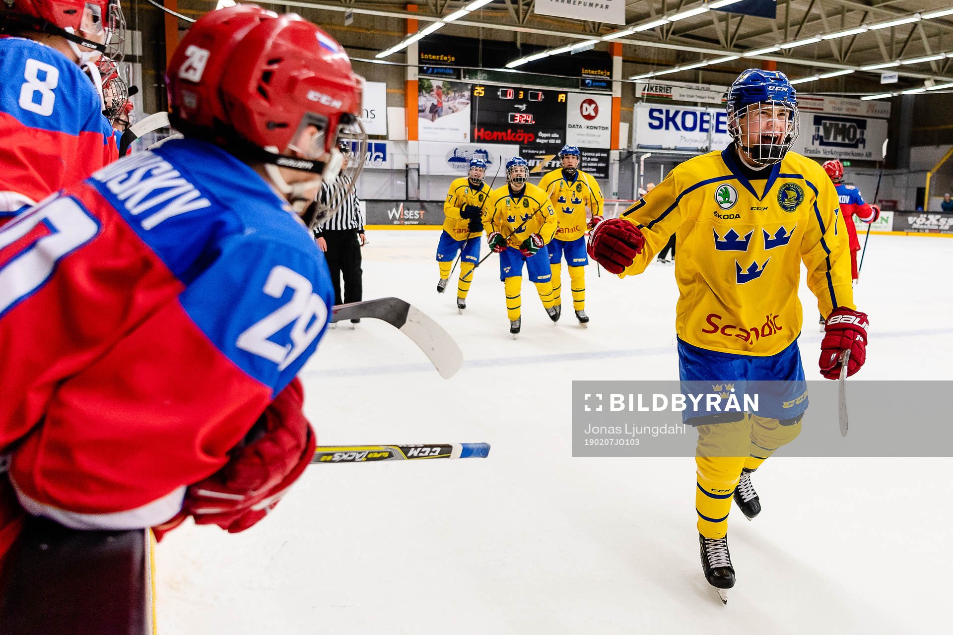 Sveriges Hugo Styf jublar